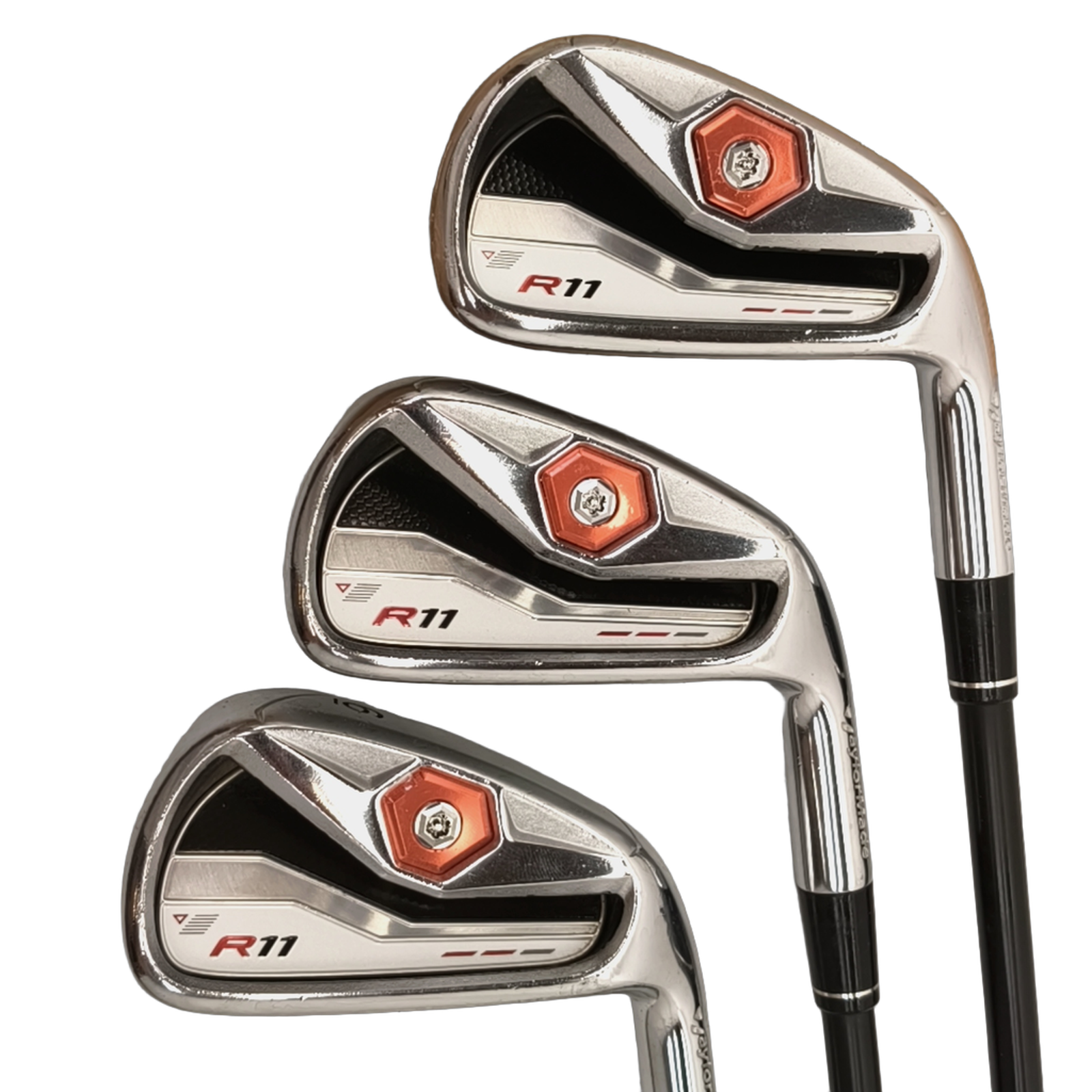 TaylorMade R11 Jernsæt / 4-PW+GW / Flex Regular / Grafit [model:birefnet-general] [bg:handrolled]
