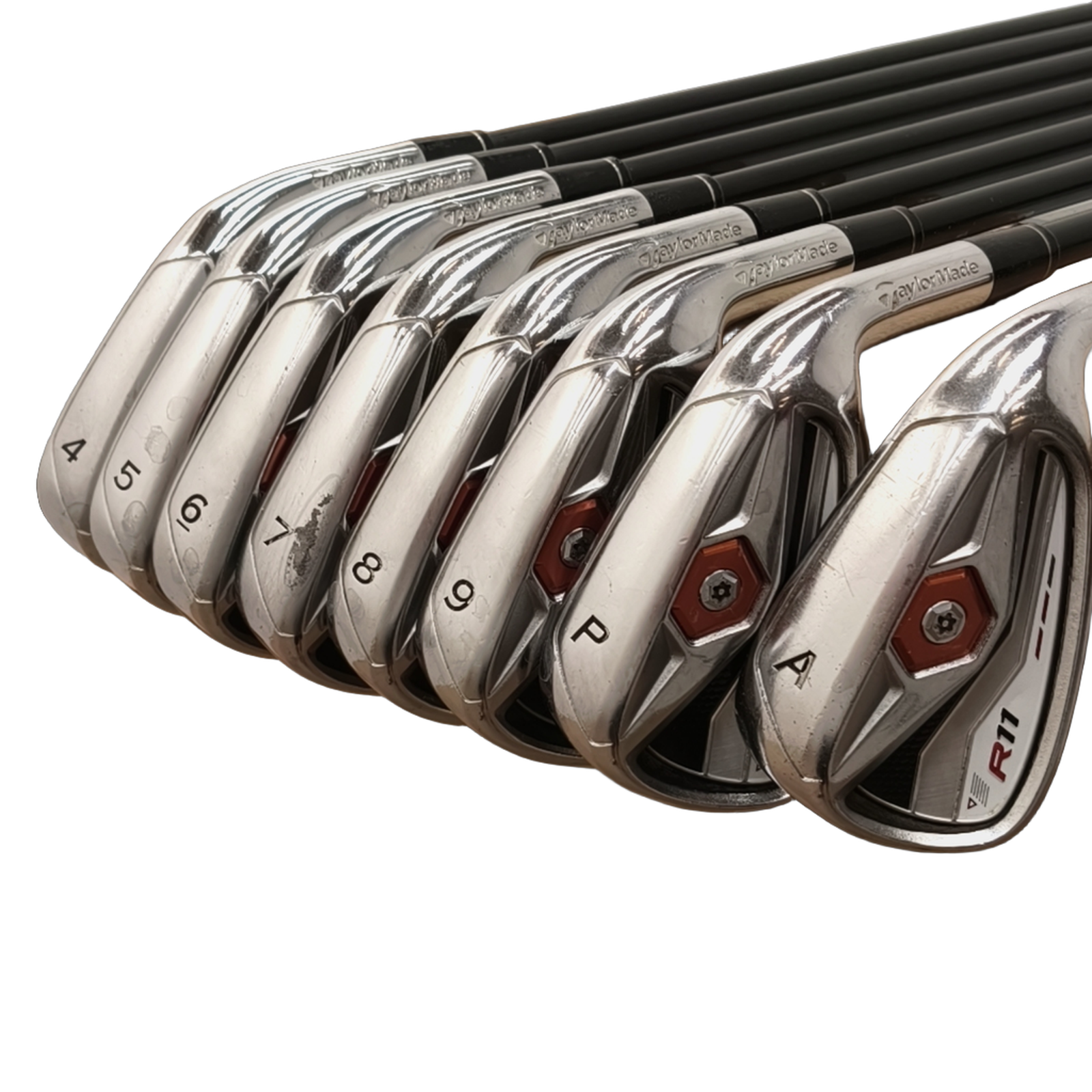 TaylorMade R11 Jernsæt / 4-PW+GW / Flex Regular / Grafit [model:birefnet-general] [bg:handrolled]