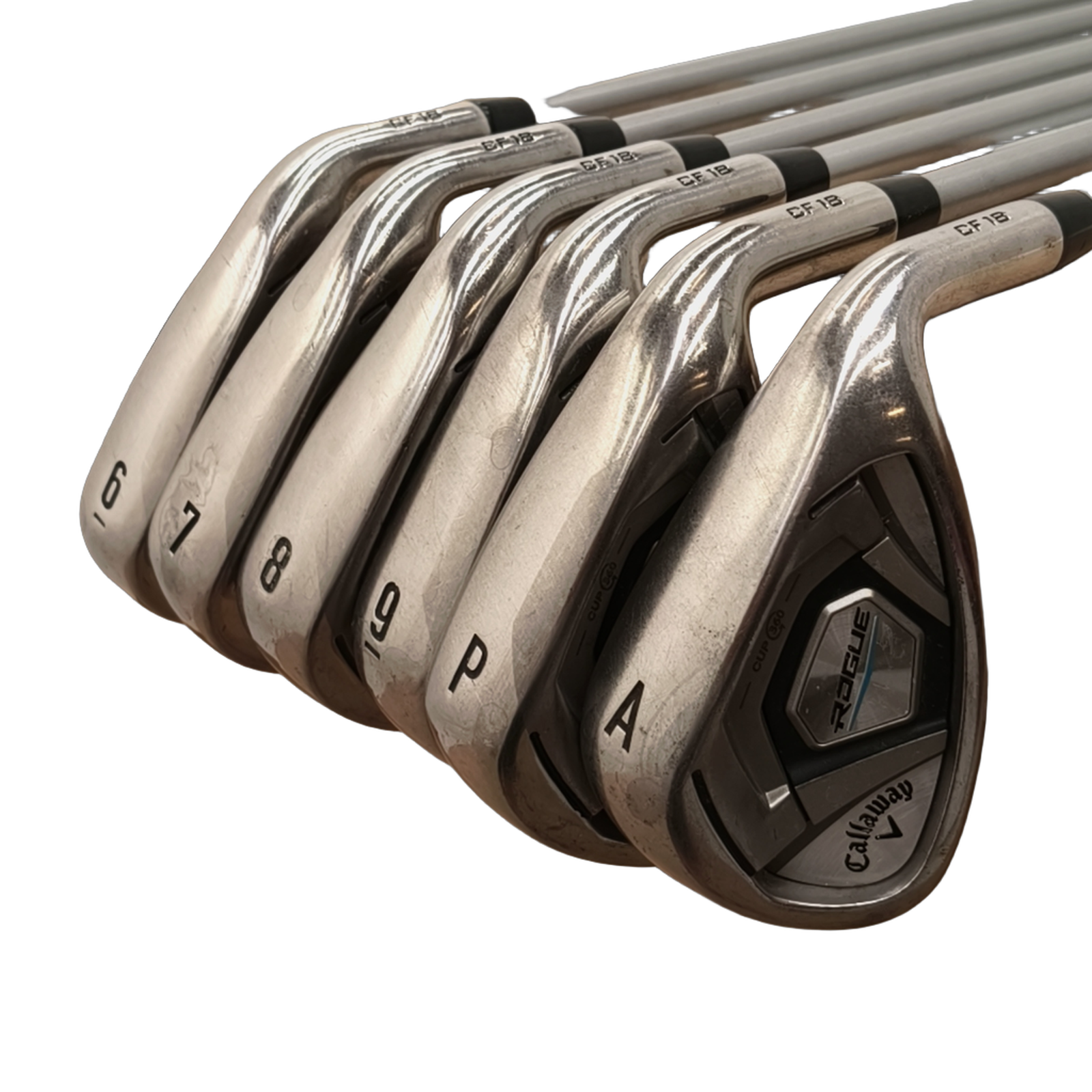 Callaway Rogue CF18 Jernsæt / 6-PW+AW  / Flex Ladies / Grafit [model:birefnet-general] [bg:handrolled]
