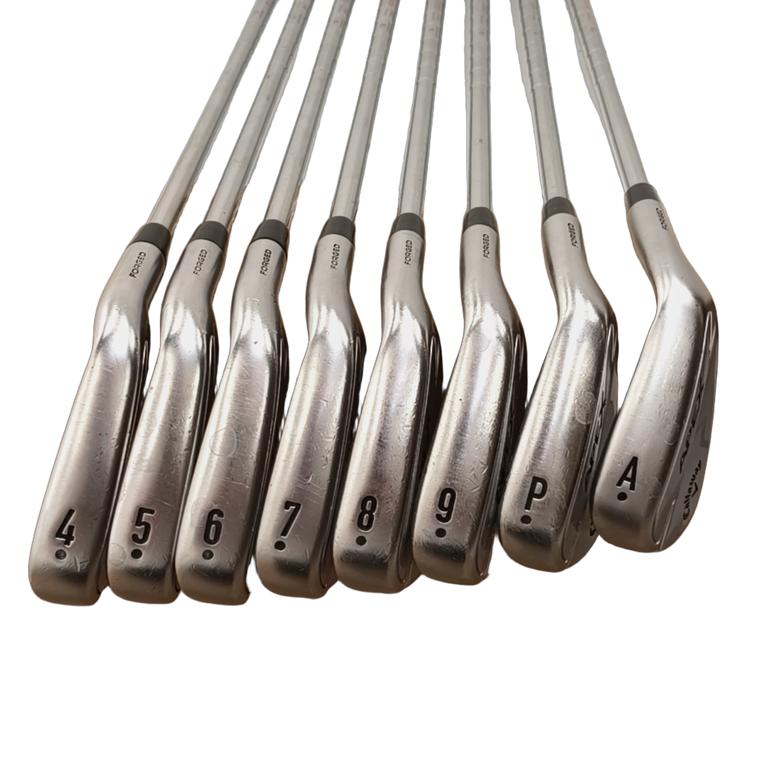 Callaway Apex Pro Forged Jernsæt / 4-PW+AW  / Flex Stiff / Stål [model:birefnet-general] [bg:handrolled]