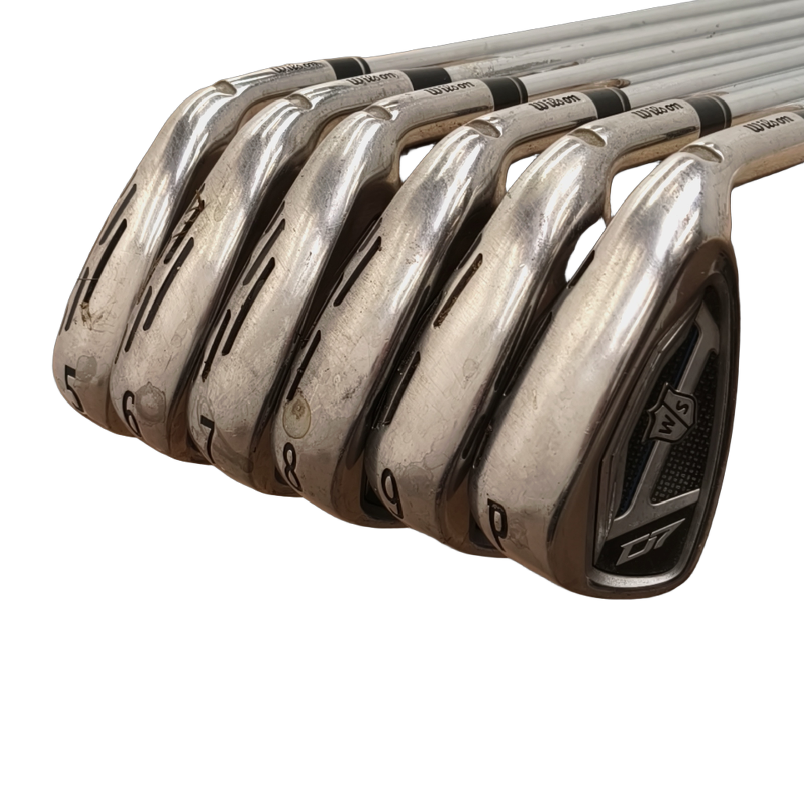 Wilson Staff D7 Jernsæt / 5-PW / Flex Stiff / Stål [model:birefnet-general] [bg:handrolled]
