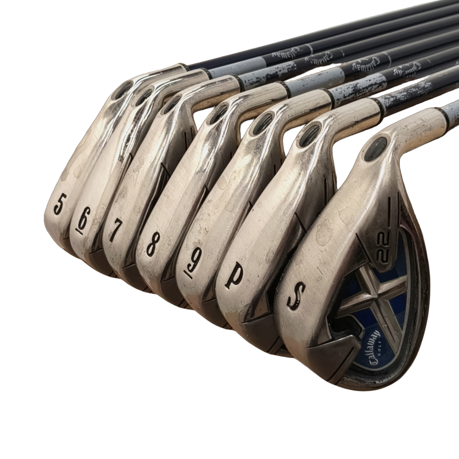 Callaway X-22 Jernsæt / 5-PW+SW / Flex Ladies / Grafit [model:birefnet-general] [bg:handrolled]