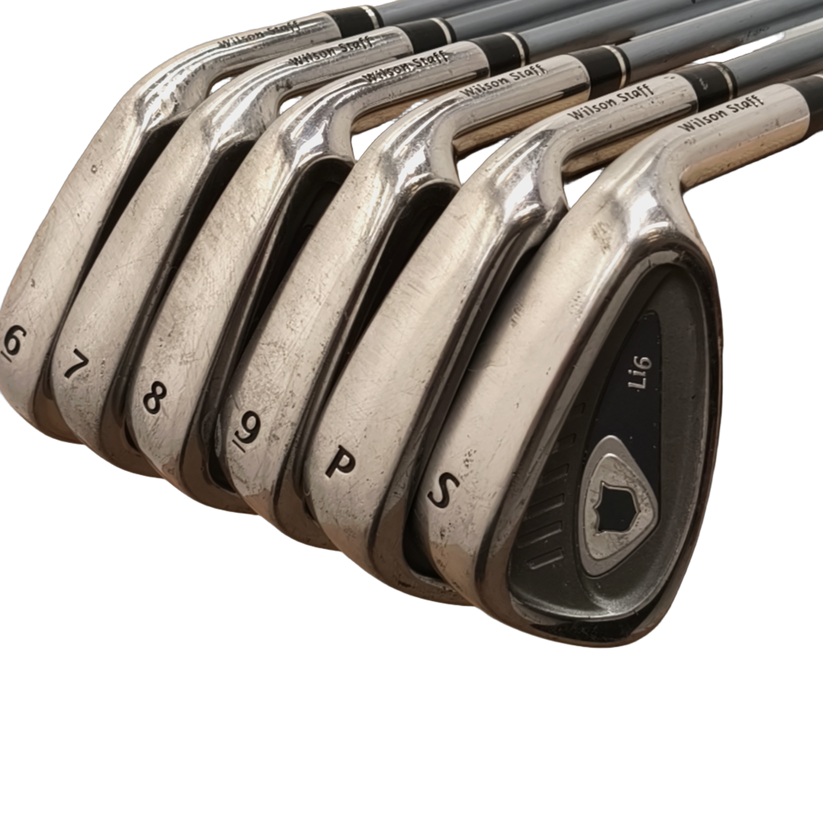 Wilson Li6 Eisenset / 6-PW+SW / Flex Ladies / Graphit [model:birefnet-general] [bg:handrolled]