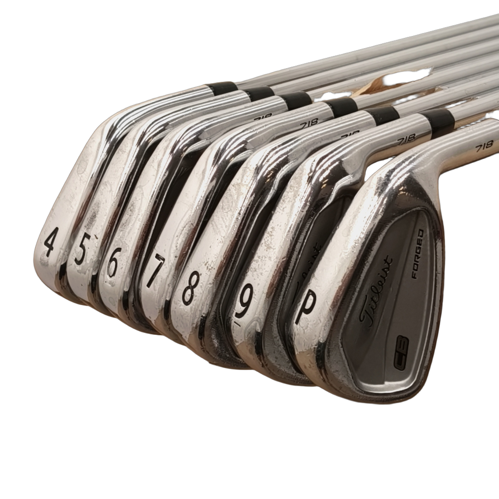 Titleist CB 718 Iron Set / 4-PW / Flex Stiff / Steel [model:birefnet-general] [bg:handrolled]