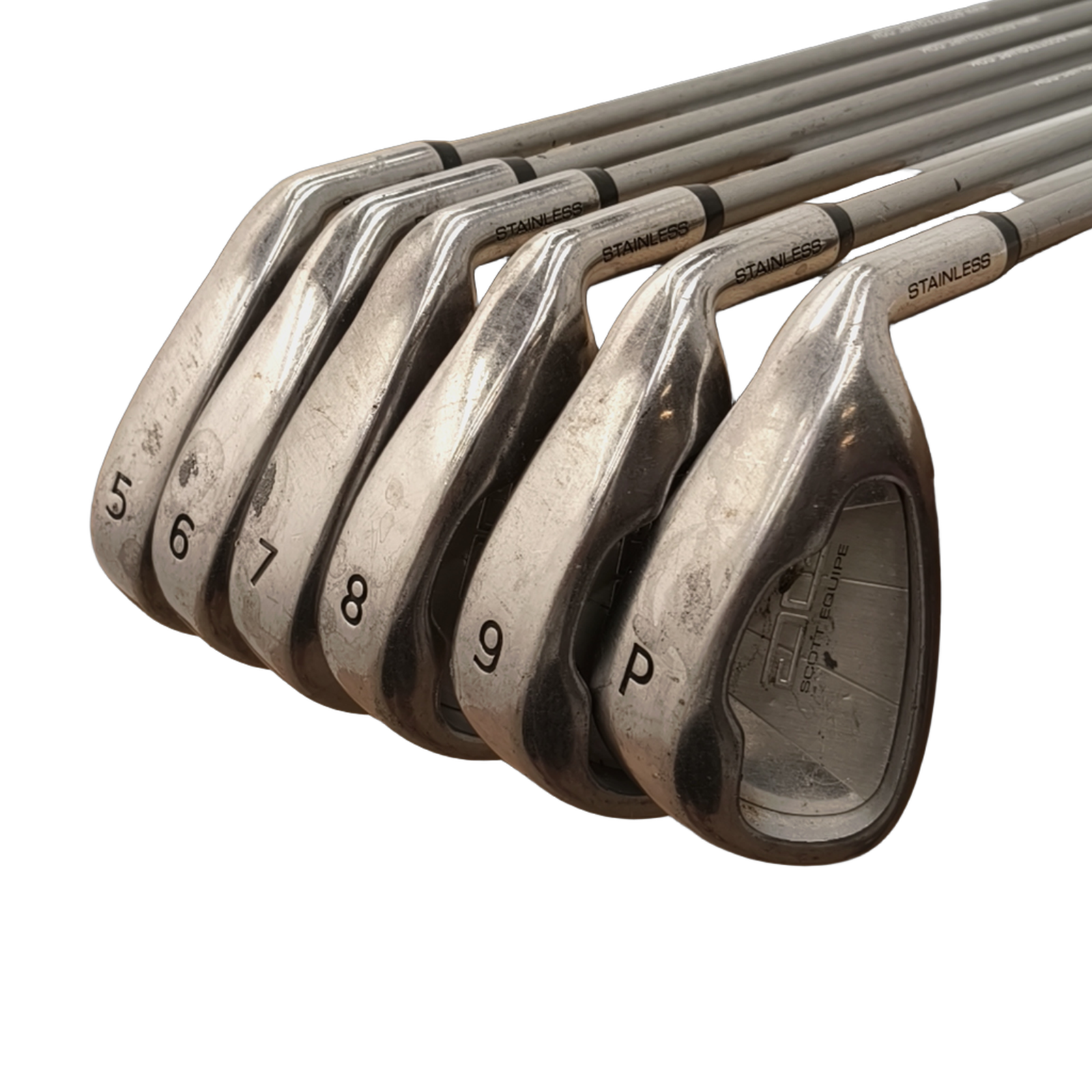 Scott Equipe DG Stainless Iron Set / 5-PW / Flex Ladies / Graphite [model:birefnet-general] [bg:handrolled]