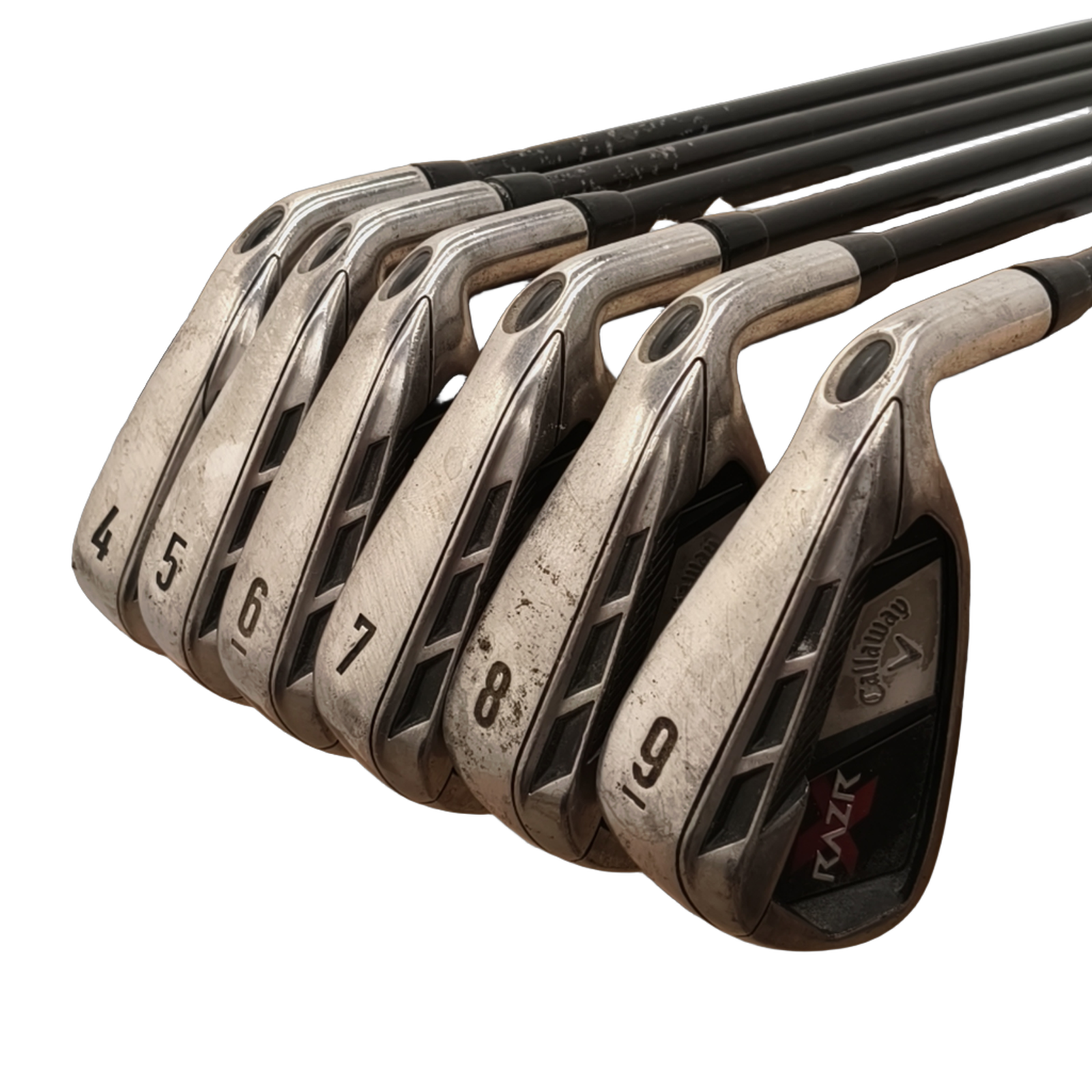 Callaway Razr X Iron Set / 4-9i / Flex Regular / Graphite [model:birefnet-general] [bg:handrolled]