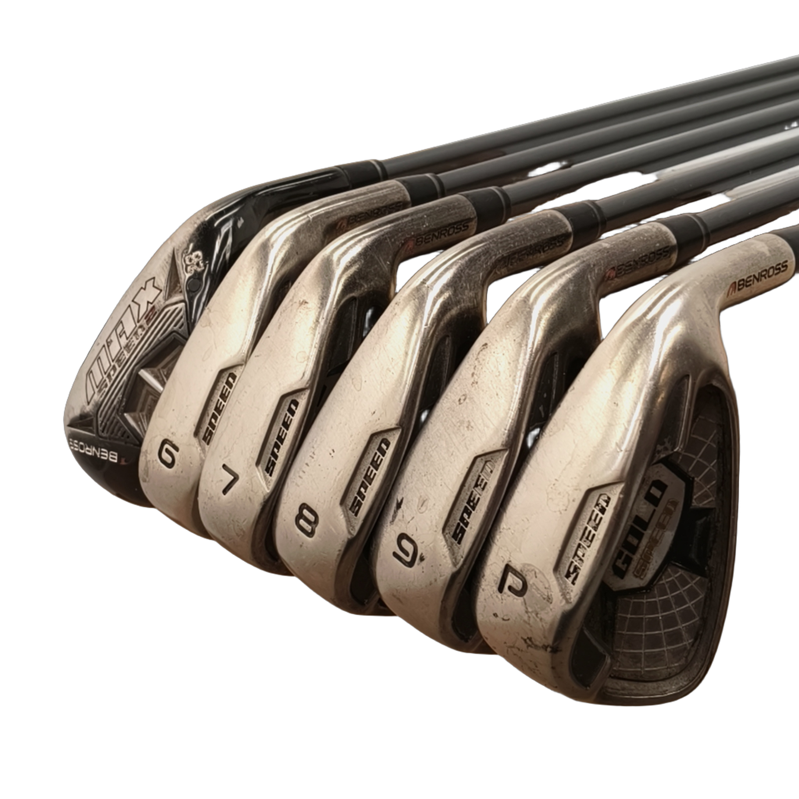 Ben Ross Gold Speed Iron Set / 5-PW / Flex Regular / Graphite [model:birefnet-general] [bg:handrolled]