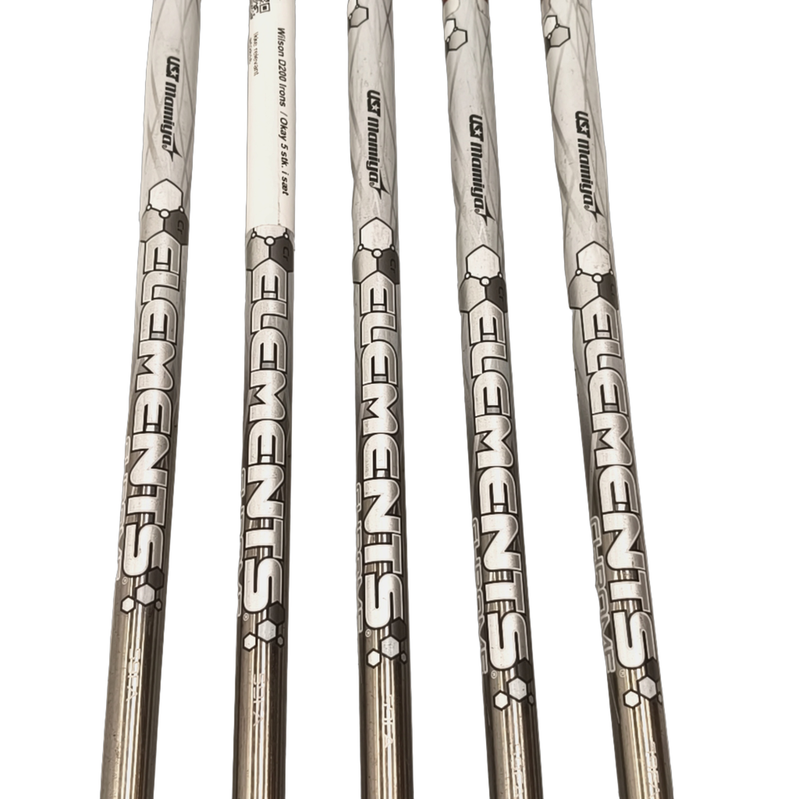 Wilson D200 Eisenset / 6-PW / Flex A-flex / Graphit [model:birefnet-general] [bg:handrolled]