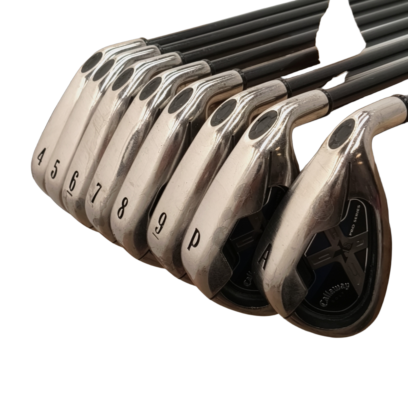 Callaway X18 Pro Iron set / 4-PW+AW / Flex Regular / Graphite [model:birefnet-general] [bg:handrolled]