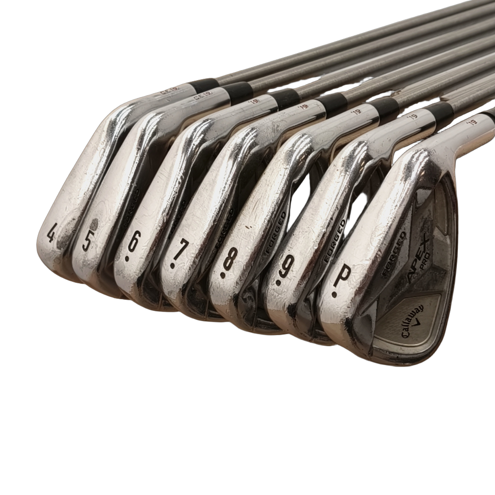 Callaway Apex Pro 19 Set di ferri / 4-PW / Flex Regular / SteelFiber [model:birefnet-general] [bg:handrolled]