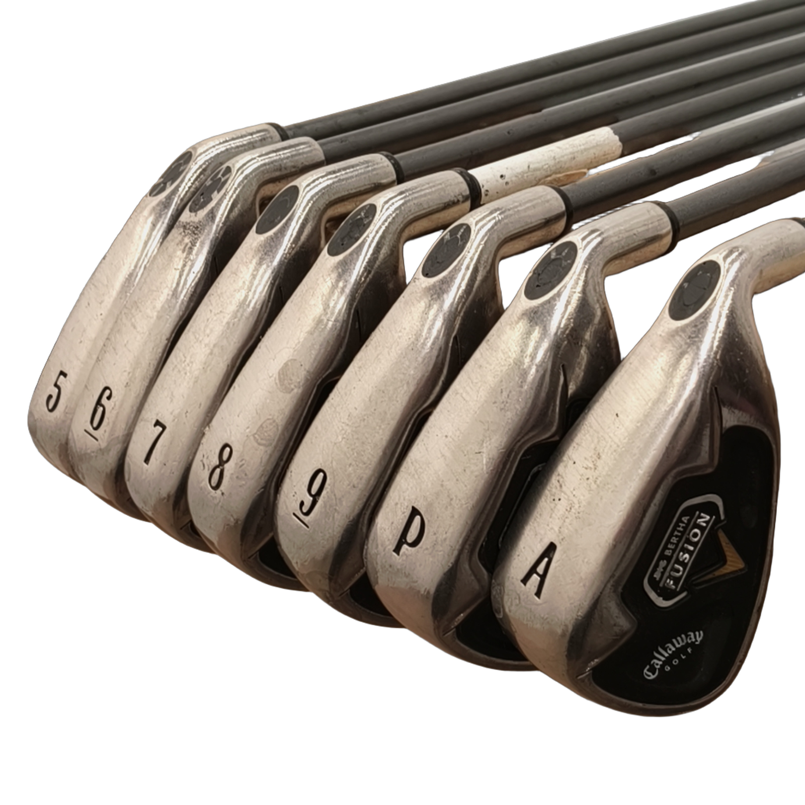 Callaway Big Bertha Fusion Jernsæt / 5-PW+AW / Flex A-flex / Grafit [model:birefnet-general] [bg:handrolled]