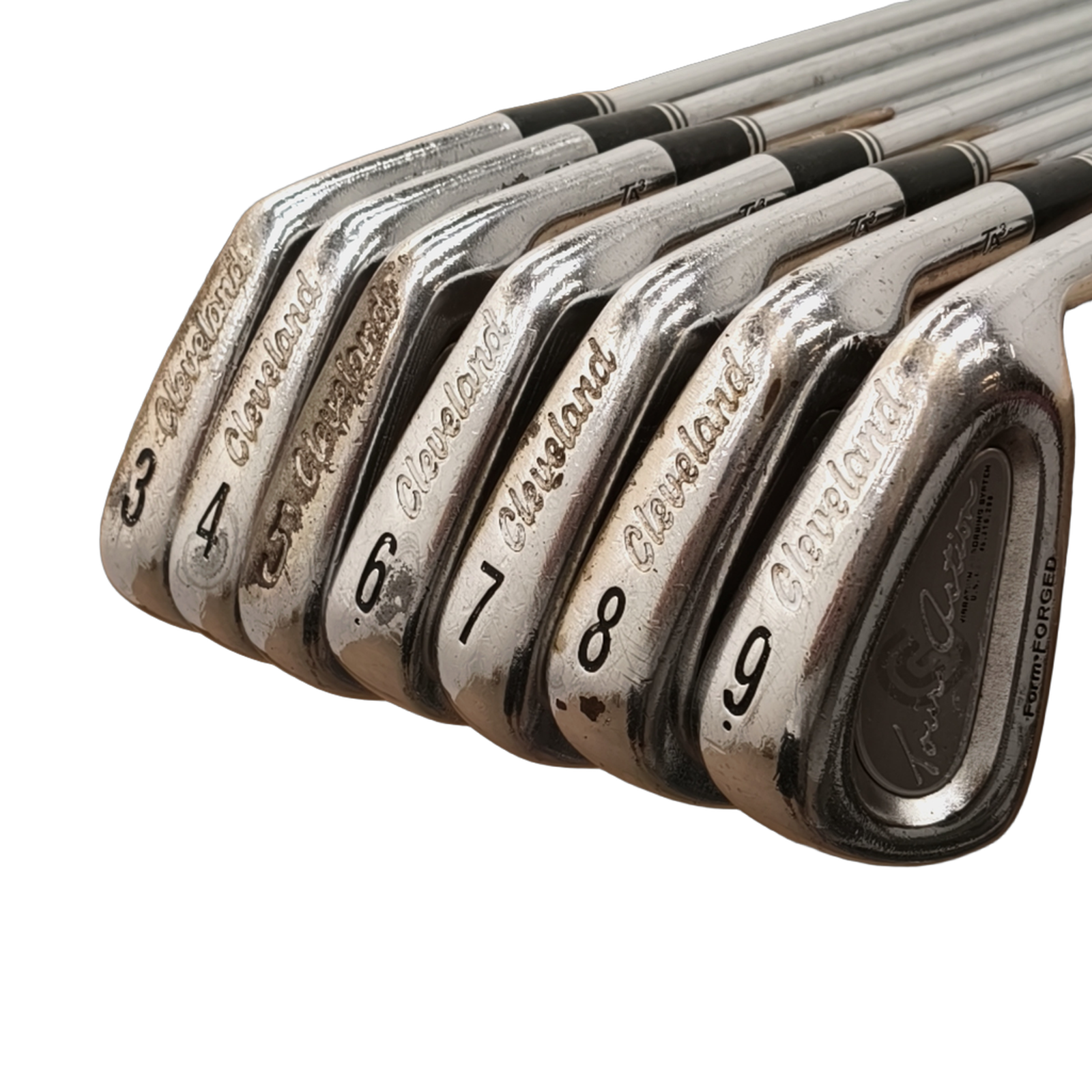 Cleveland TA3 Iron Set / 3-9i / Flex Regular / Steel [model:birefnet-general] [bg:handrolled]
