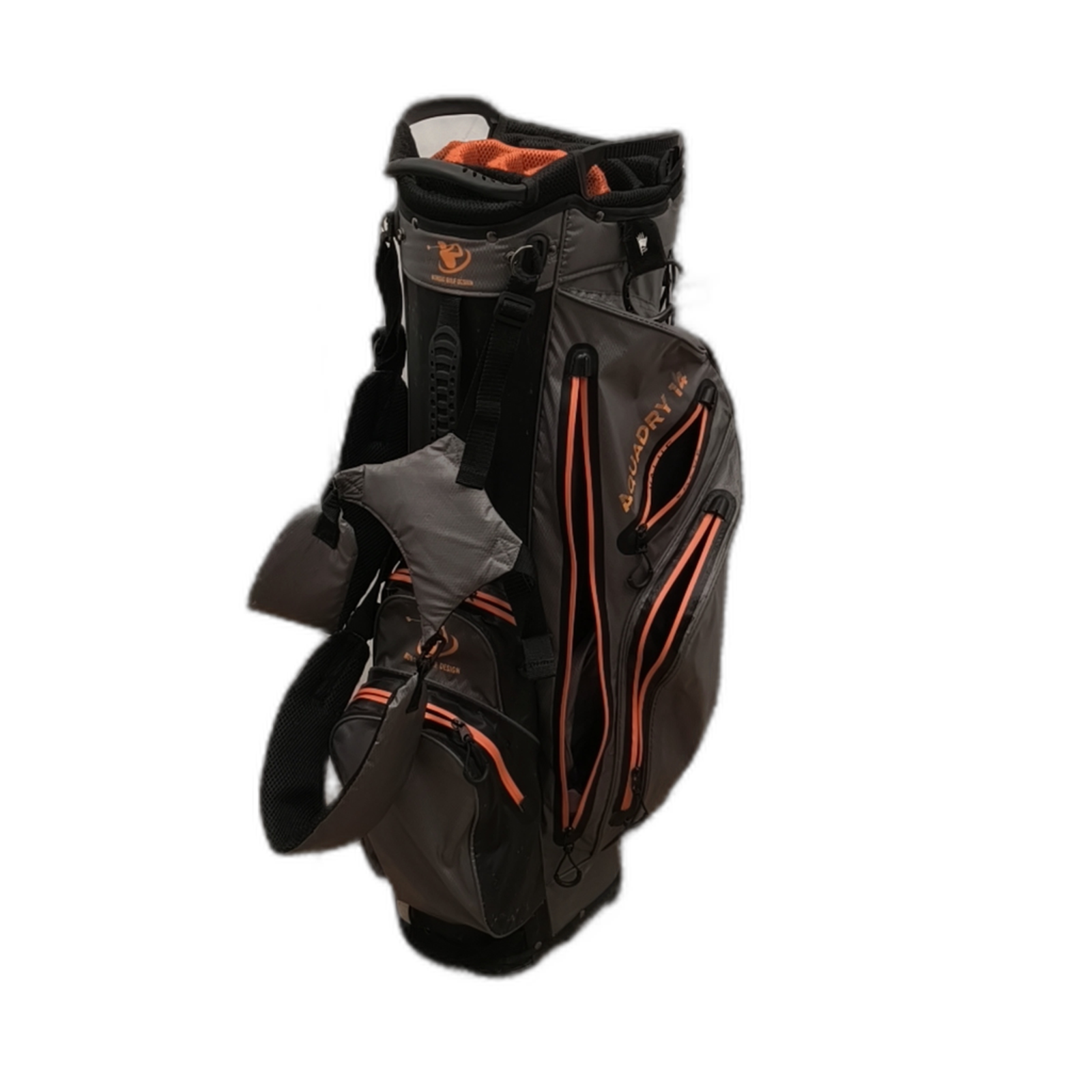 Nordic Golf Design Aqua Dry 14 Golf Bag / 14-Rum / Grå [model:silueta] [bg:handrolled]