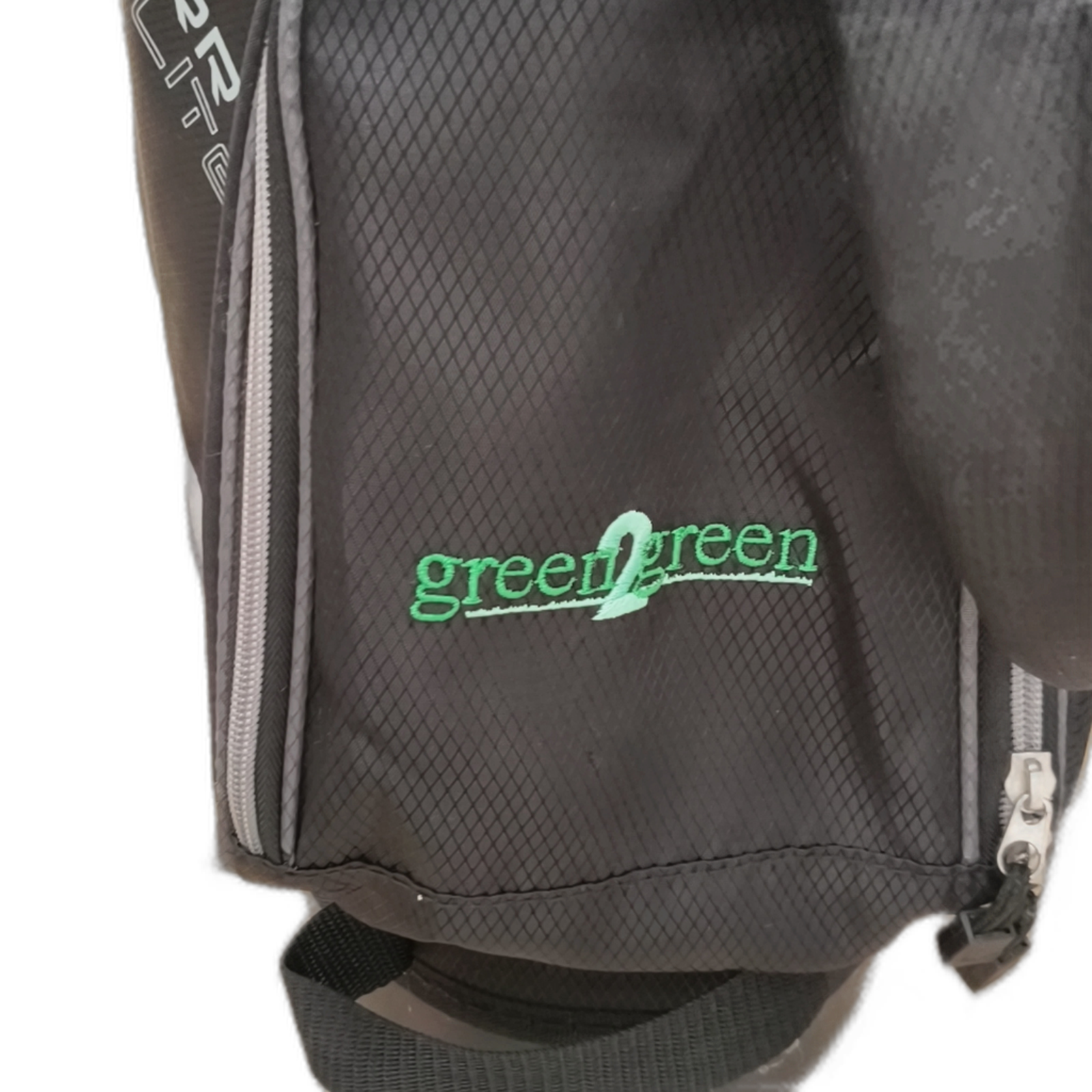 Green2Green Carry Lite Golf Bag / 5-Way / Negro [model:silueta] [bg:handrolled]