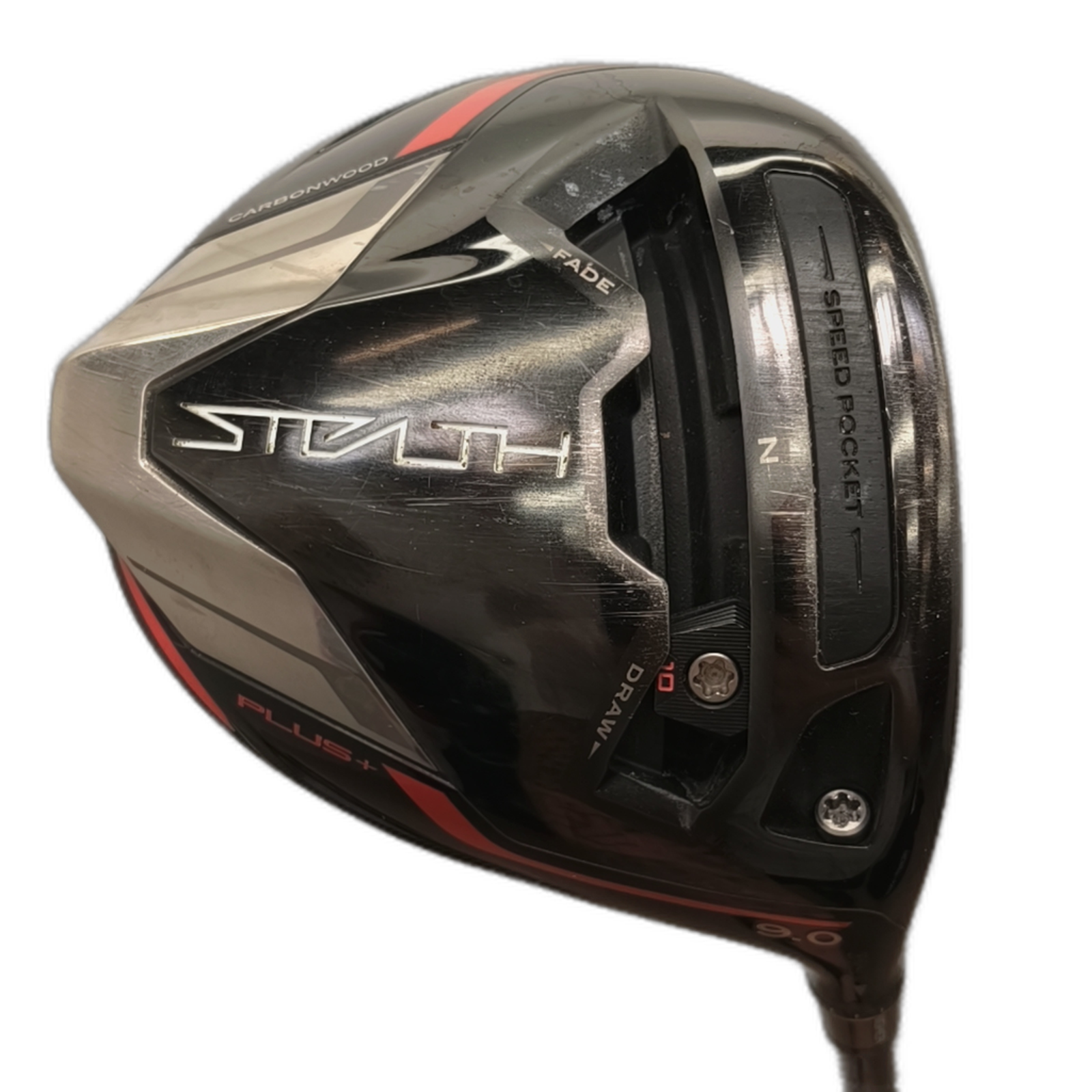 TaylorMade Stealth Plus Driver / Flex Stiff / Loft 9 [model:silueta] [bg:handrolled]