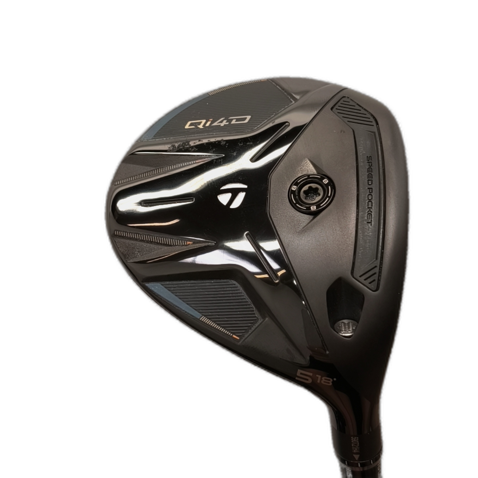 TaylorMade QI4D Fairway Wood / Flex Stiff / #5/18 [model:silueta] [bg:handrolled]