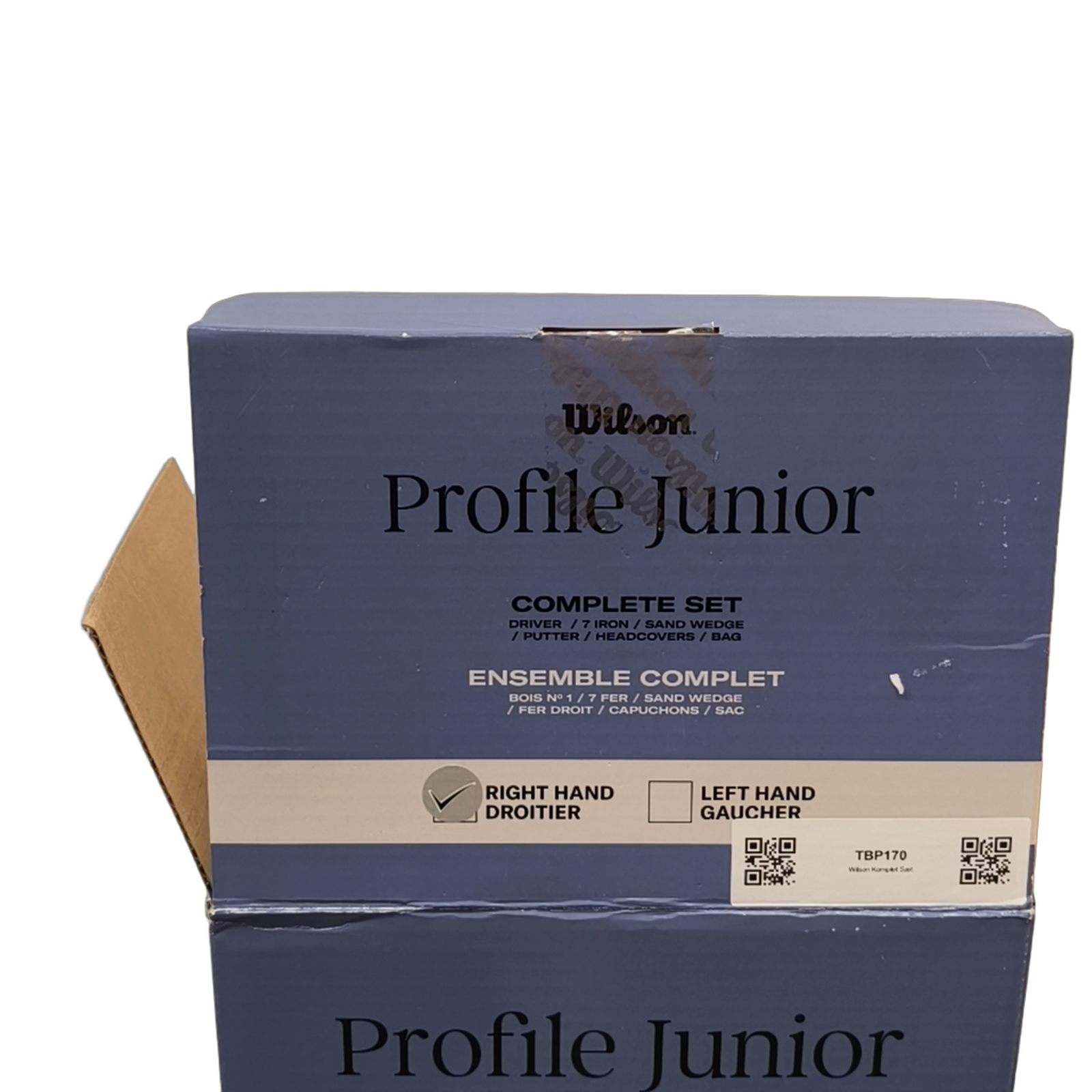 Wilson Profile Junior Komplet Sæt Med Bag / 7i / Flex Junior  / Grafit [model:birefnet-general] [bg:handrolled]