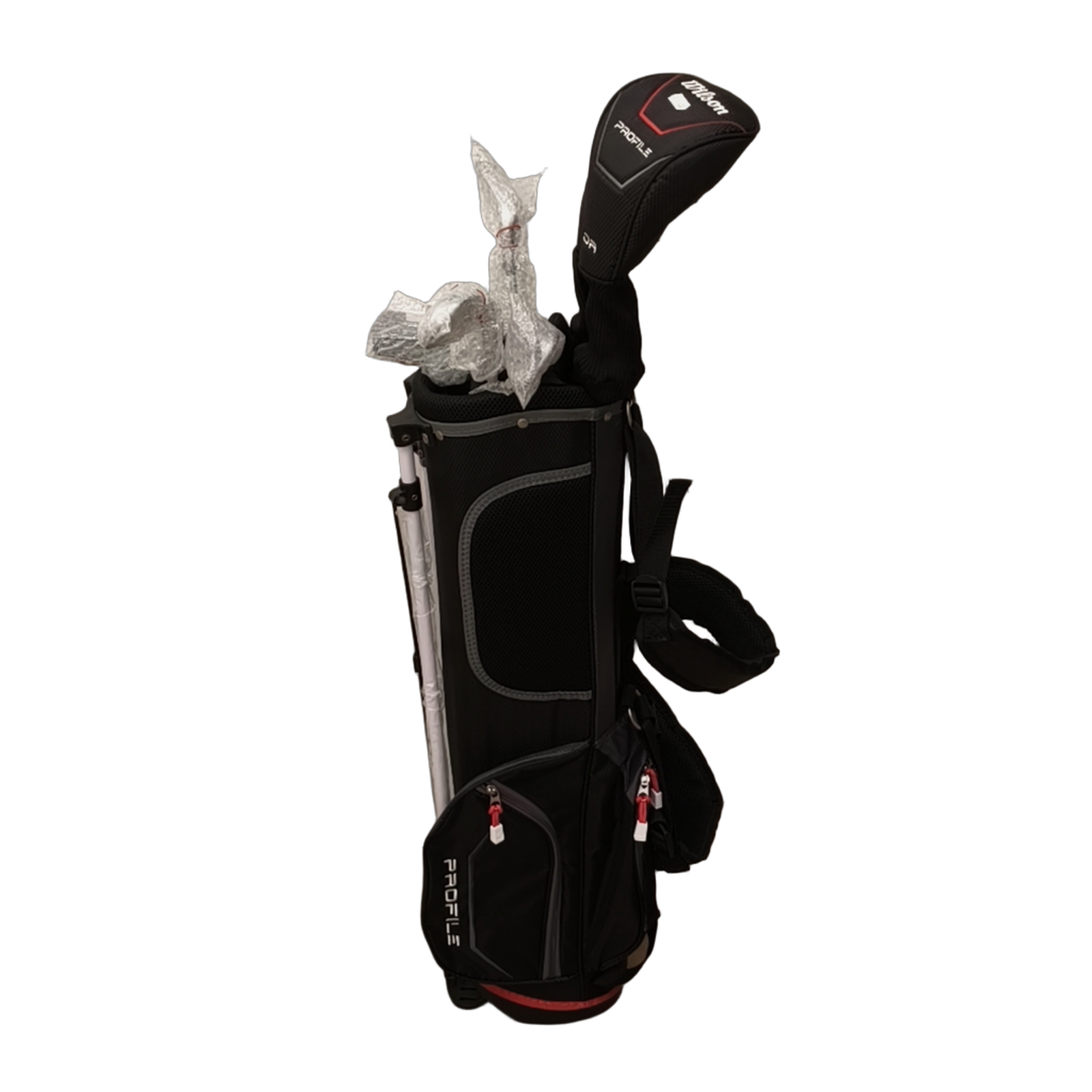Wilson Profile Junior Komplet Sæt Med Bag / 5+7+PW / Flex Junior  / Grafit [model:birefnet-general] [bg:handrolled]