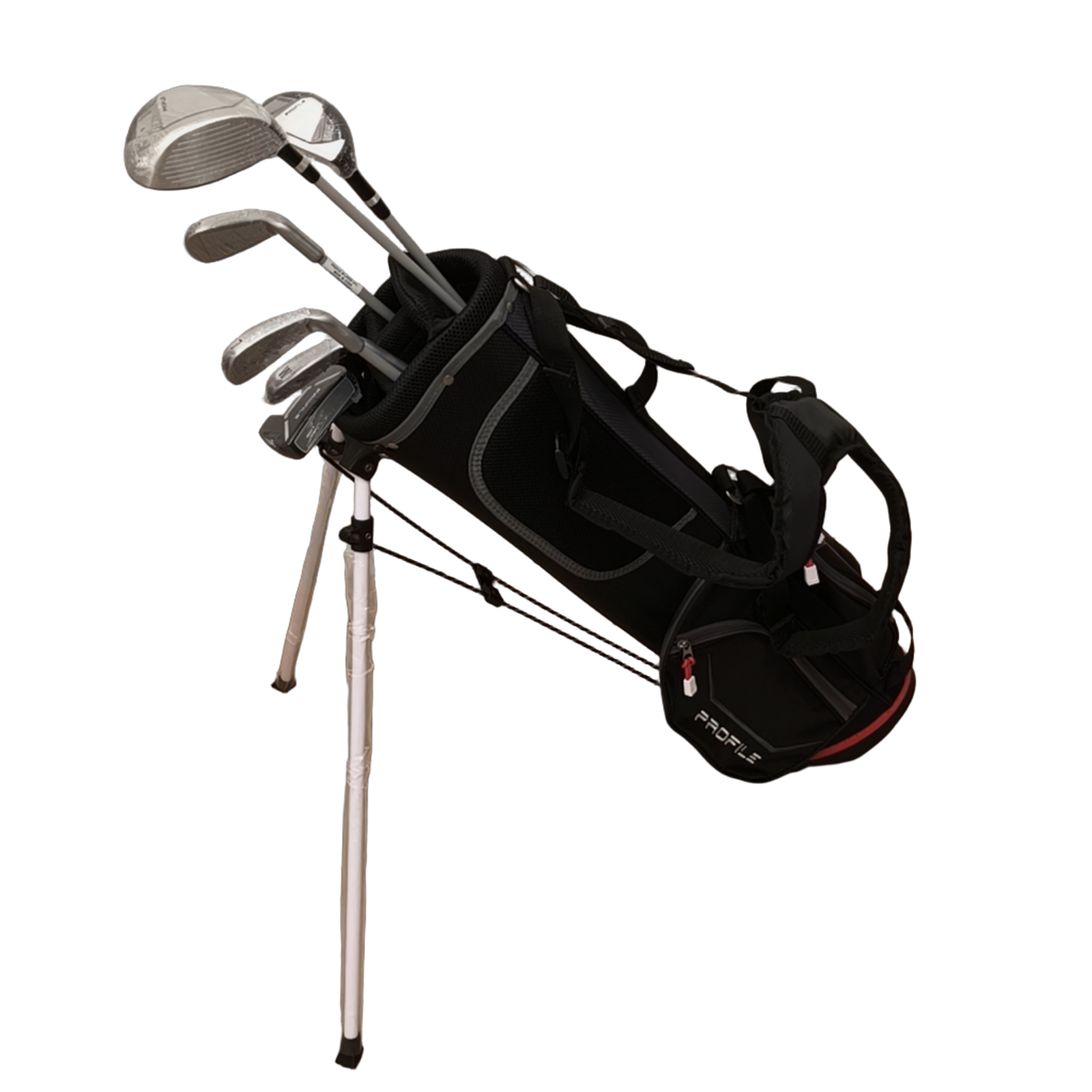 Wilson Profile Junior Komplet Sæt Med Bag / 5+7+PW / Flex Junior  / Grafit [model:birefnet-general] [bg:handrolled]