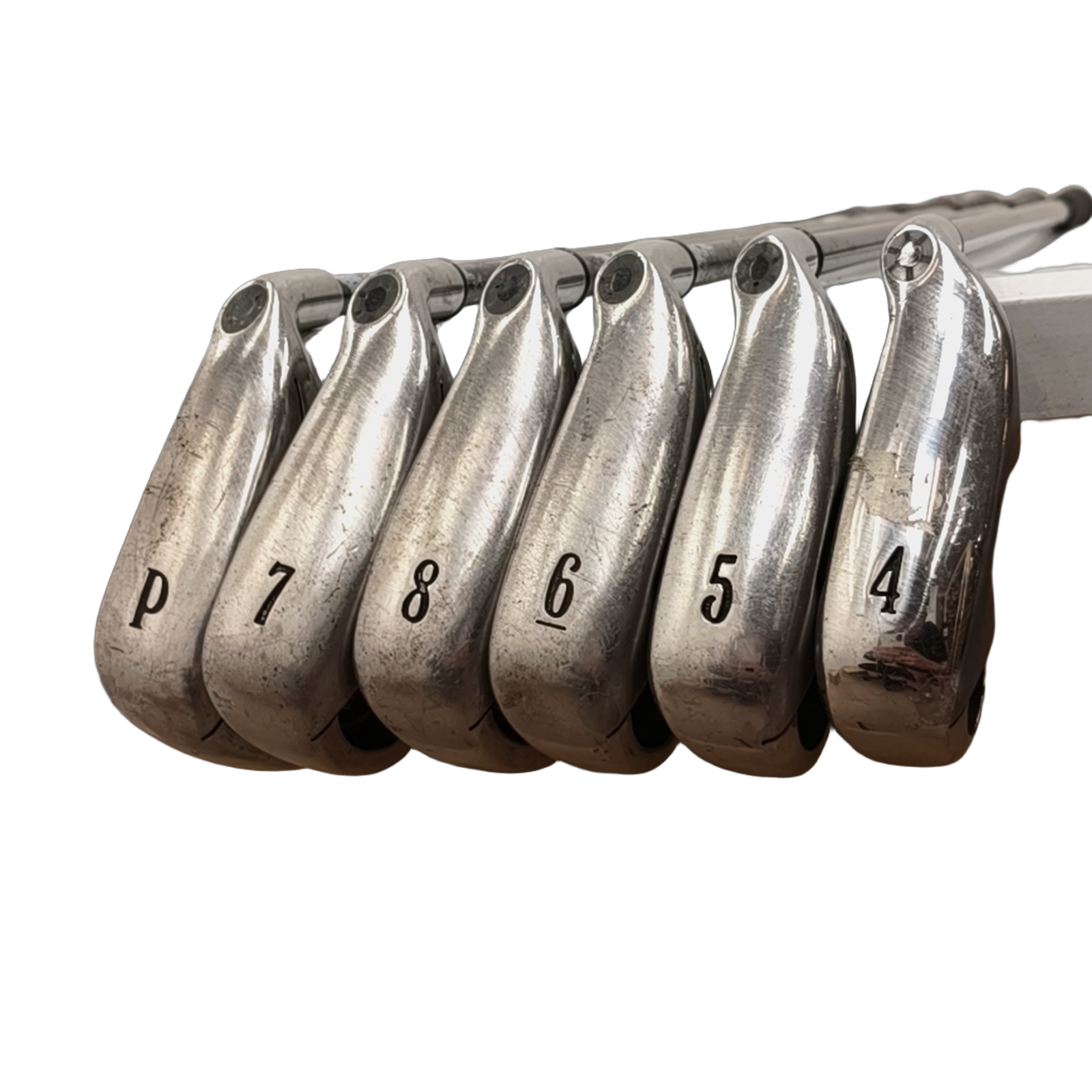 Callaway Big Bertha 2004 Jernsæt / 4-8+PW / Flex Regular / Grafit [model:birefnet-general] [bg:handrolled]
