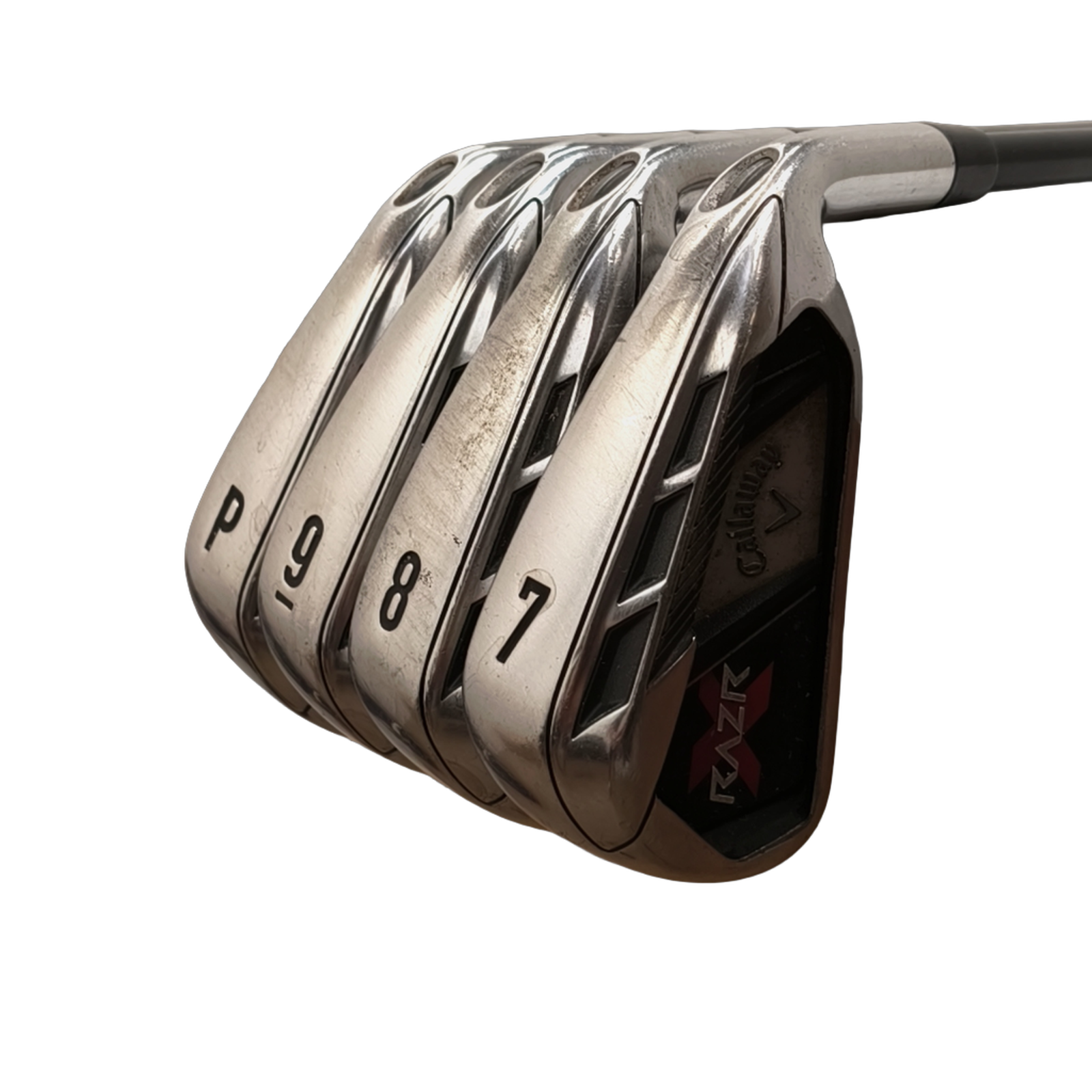 Callaway Razr X Iron Set / 7-PW / Flex A-flex / Graphite [model:birefnet-general] [bg:handrolled]