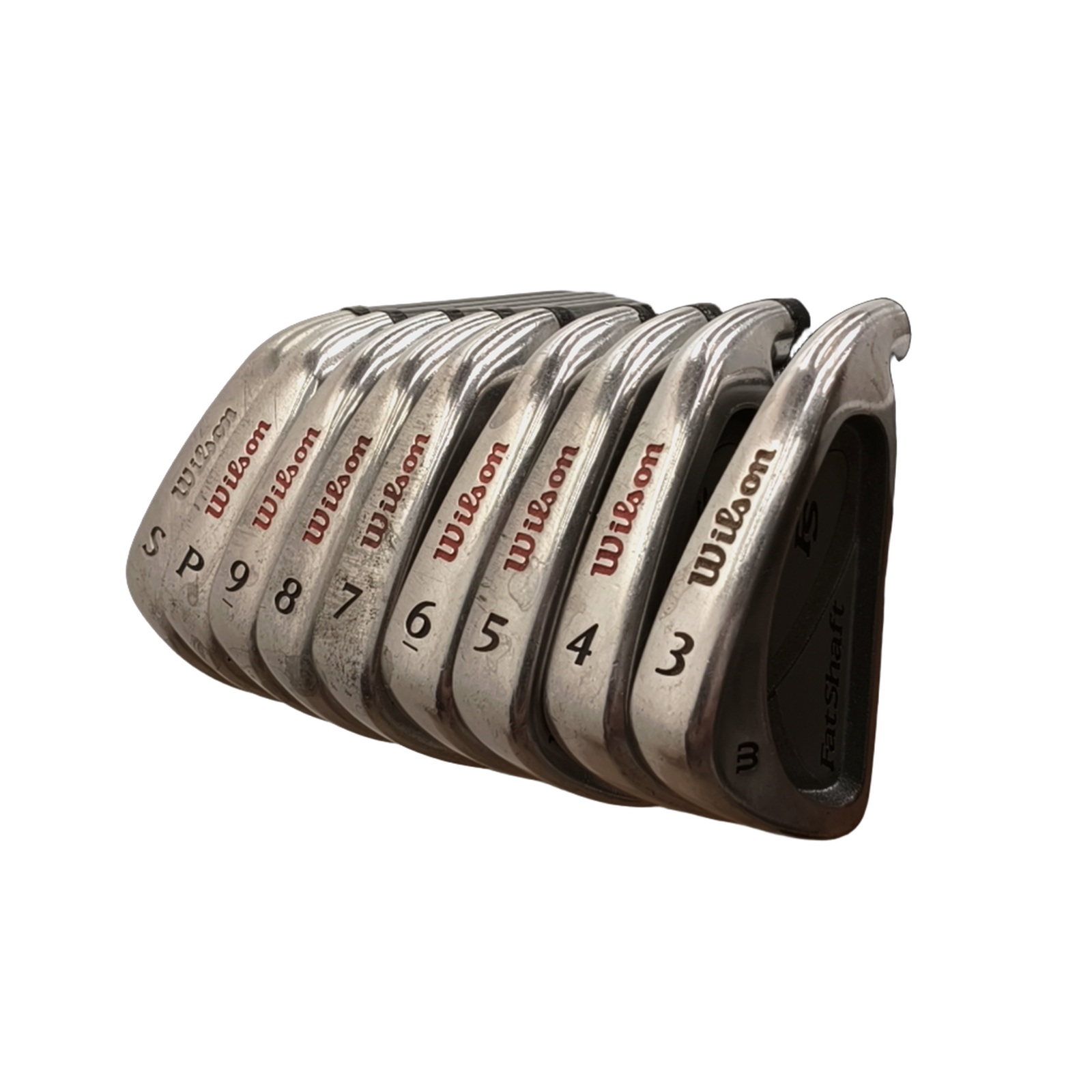 Wilson Fatshaft Jernsæt / 3-PW+SW / Flex A-flex / Grafit [model:birefnet-general] [bg:handrolled]