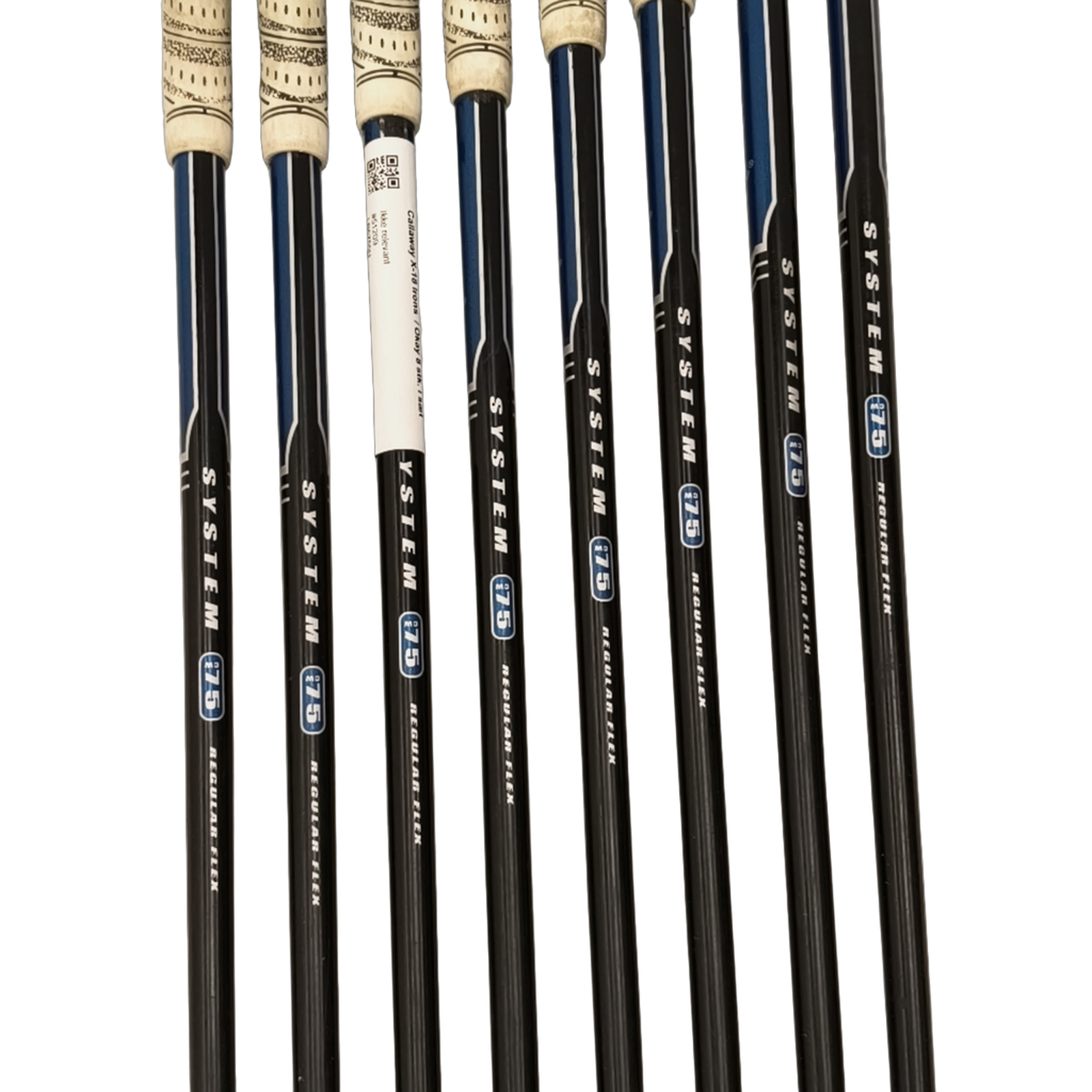 Callaway X-18 Iron Set / 4-PW+AW / Flex Regular / Graphite [model:birefnet-general] [bg:handrolled]