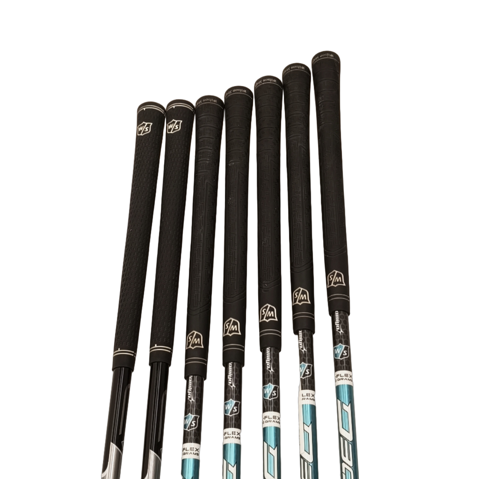 Left Wilson Staff D300 Iron Set / 6-PW+GW+SW / Flex Ladies / Graphite [model:birefnet-general] [bg:handrolled]