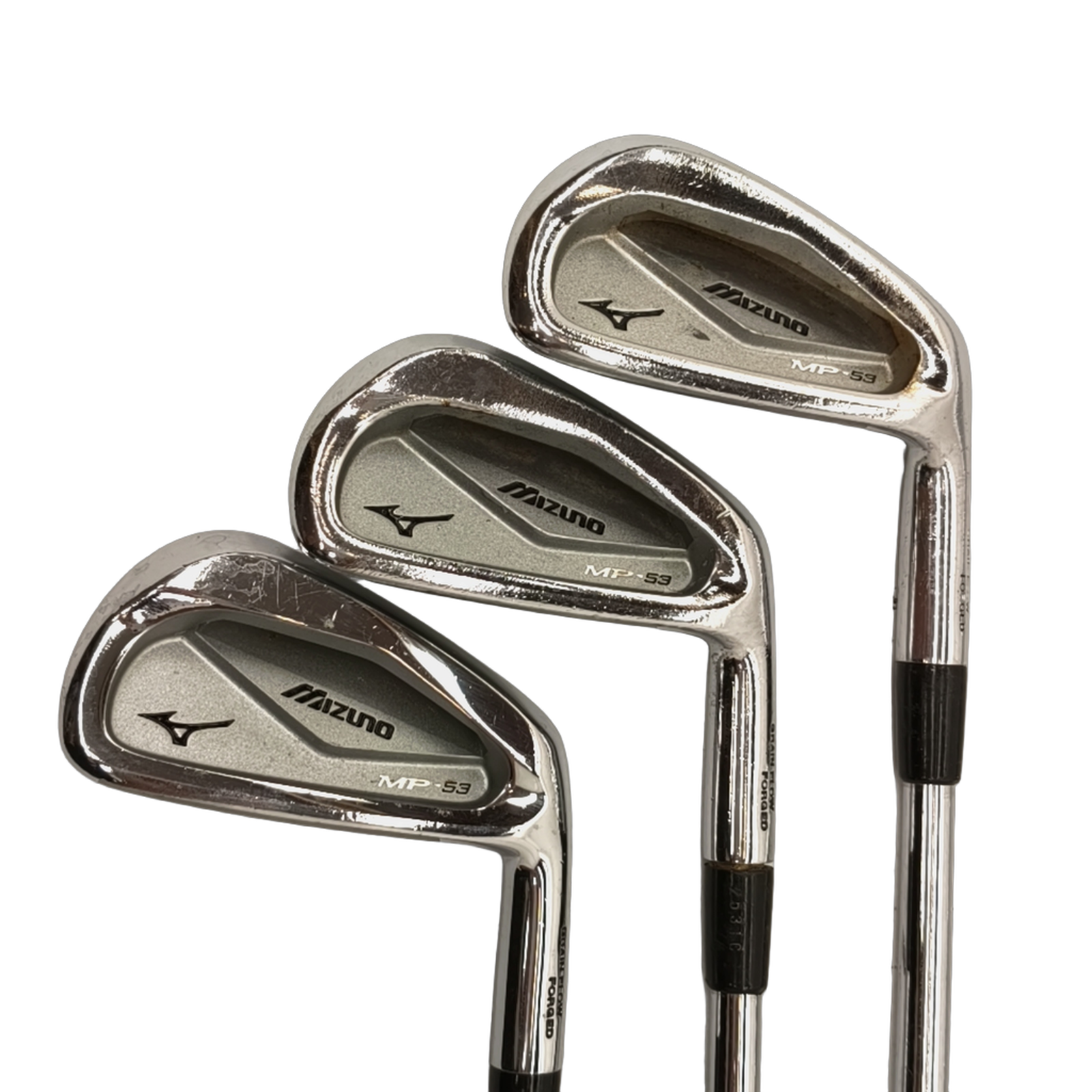 Mizuno MP-53 iron set / 4-PW / Flex Stiff / Steel [model:birefnet-general] [bg:handrolled]
