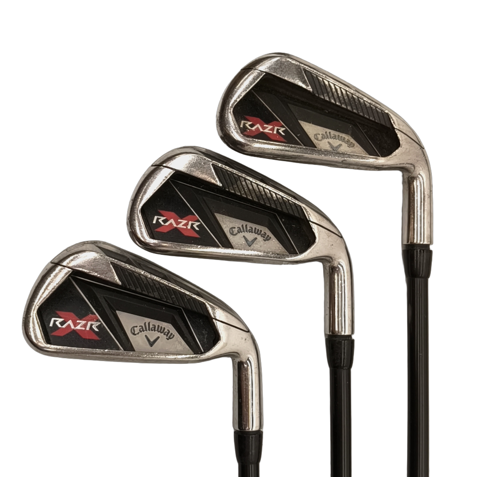 Callaway Razr X Eisenset / 5-PW+AW / Flex Regular / Graphit [model:birefnet-general] [bg:handrolled]