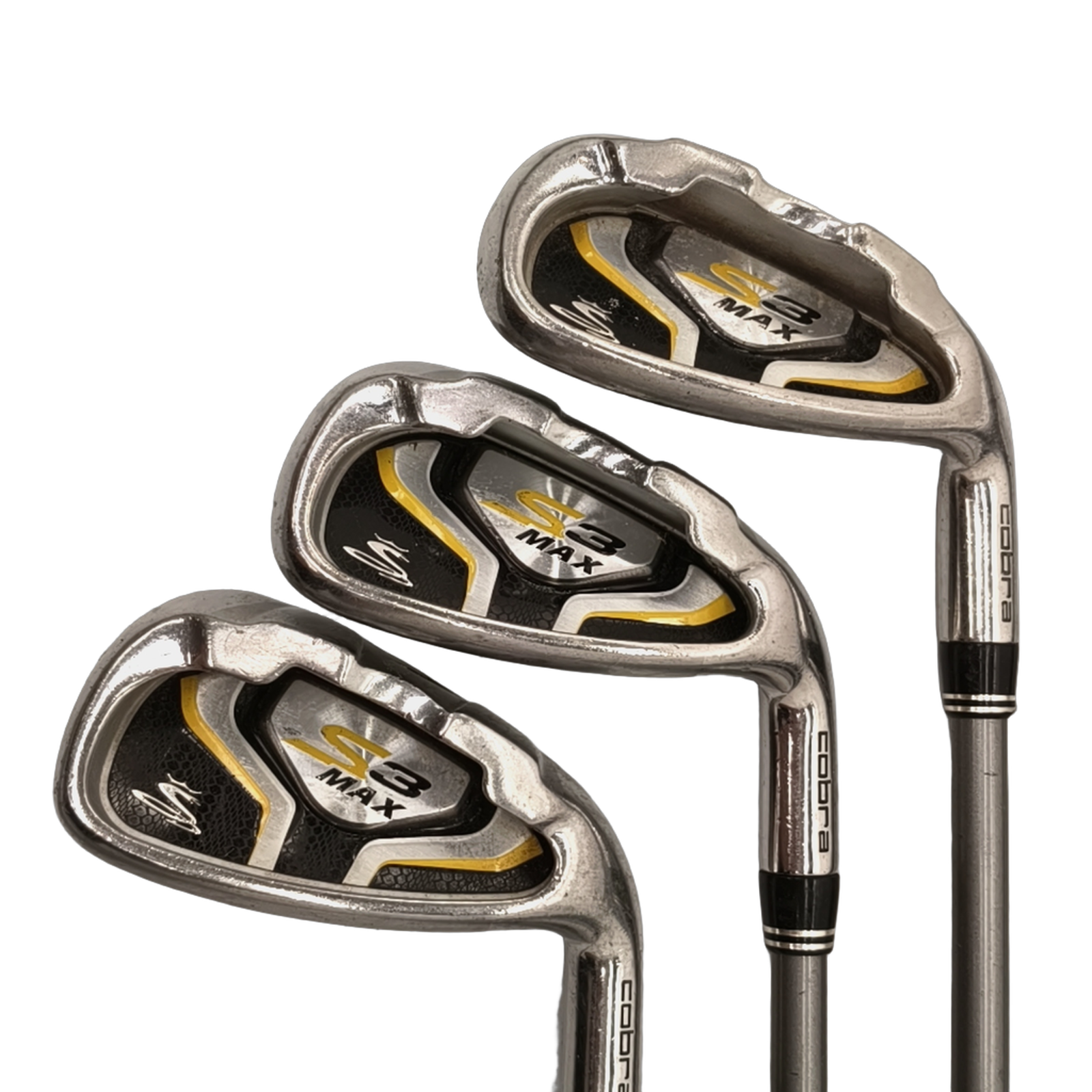 Cobra S3 Max Iron Set / 4H+5H+6H+7-PW / Flex A-flex / Graphite [model:birefnet-general] [bg:handrolled]