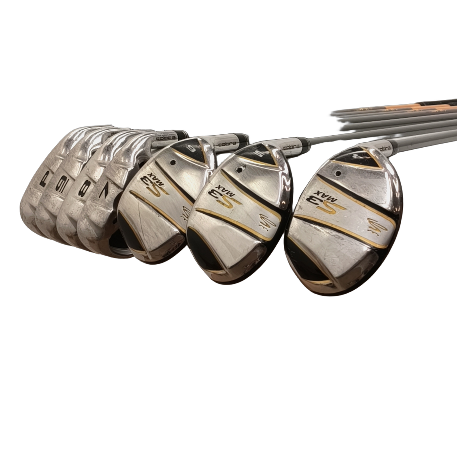 Cobra S3 Max Iron Set / 4H+5H+6H+7-PW / Flex A-flex / Graphite [model:birefnet-general] [bg:handrolled]