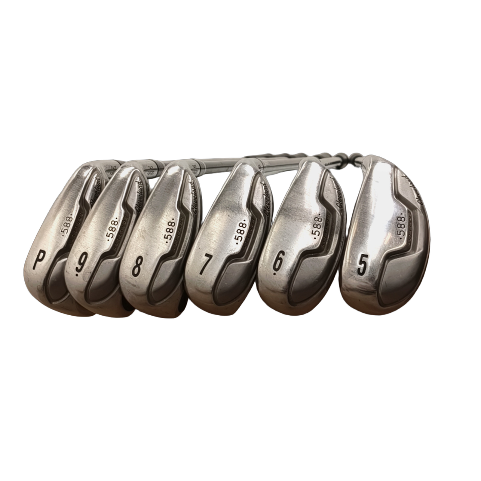 Cleveland 588 Altitude Eisenset / 5-PW / Flex A-flex / Graphit [model:birefnet-general] [bg:handrolled]