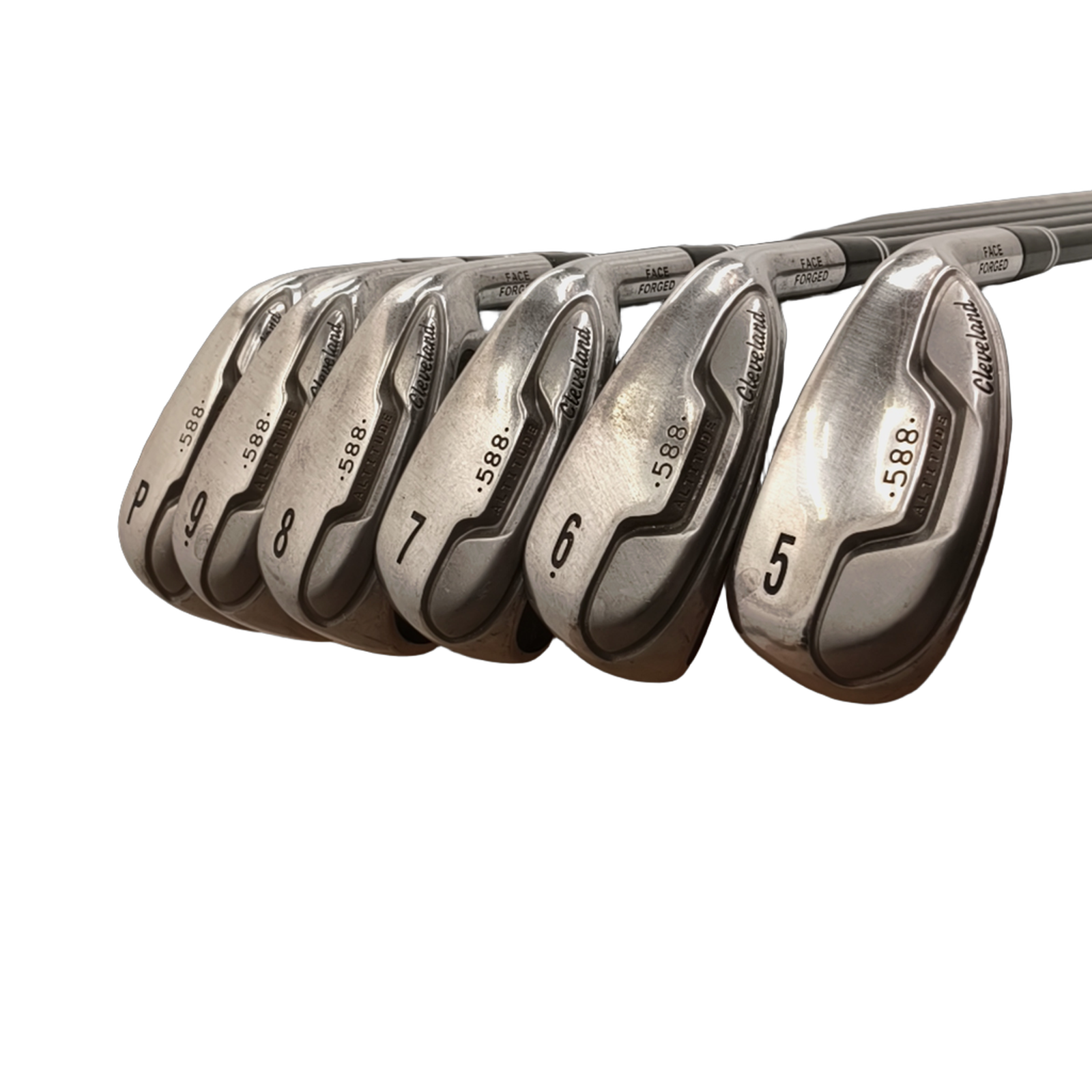 Cleveland 588 Altitude Eisenset / 5-PW / Flex A-flex / Graphit [model:birefnet-general] [bg:handrolled]