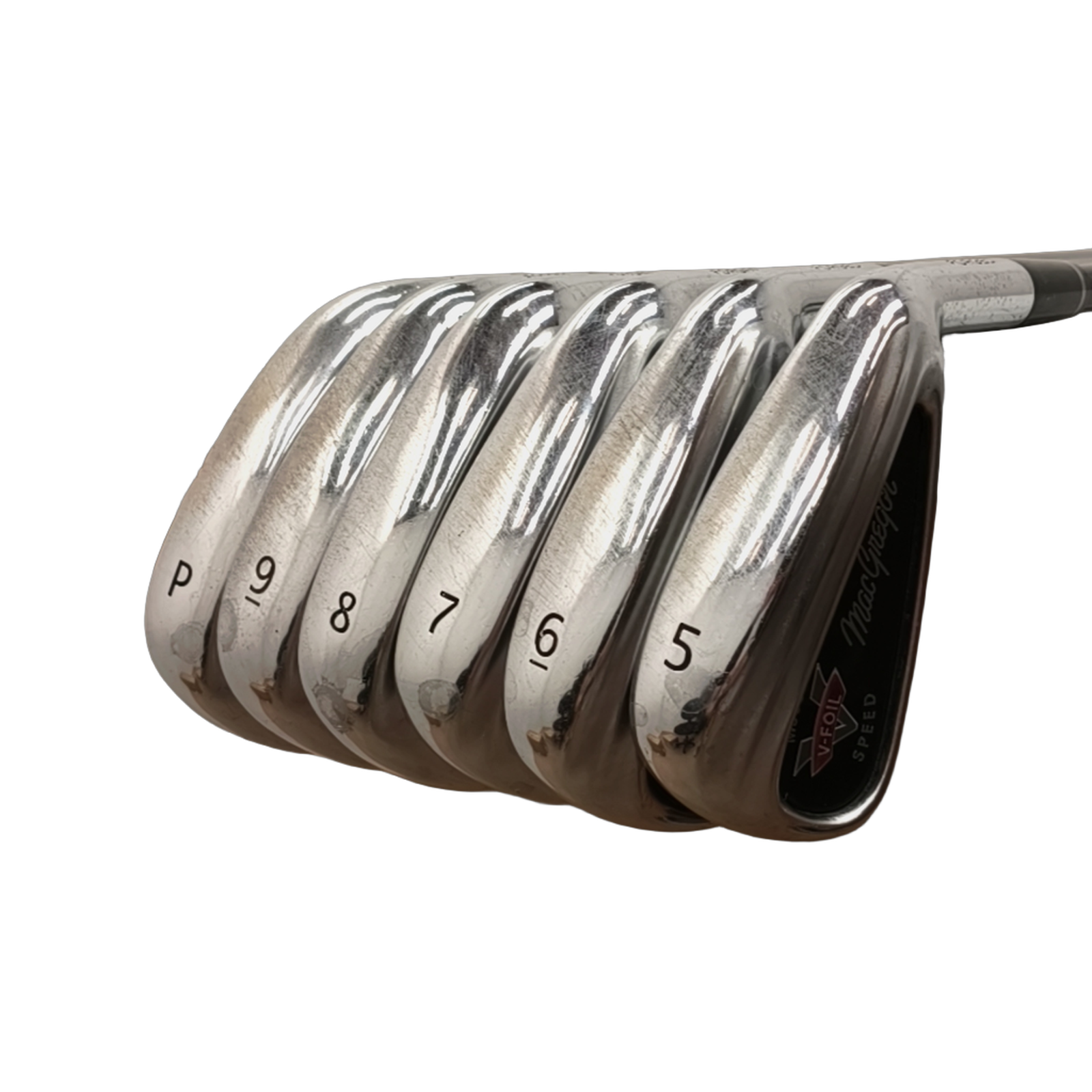 MacGregor V-Foil Speed Iron Set / 5-PW / Flex Regular / Graphite [model:birefnet-general] [bg:handrolled]