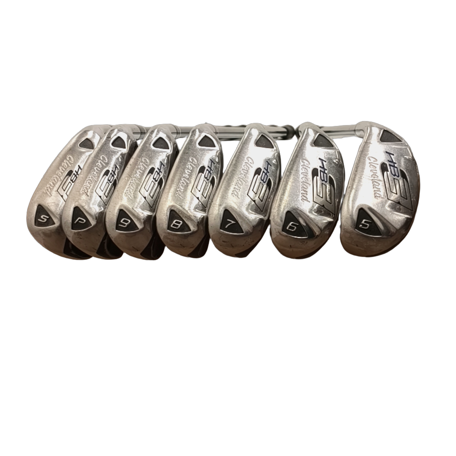 Cleveland Launcher HB Eisenset / 5-PW+SW / Flex A-flex / Graphit [model:birefnet-general] [bg:handrolled]