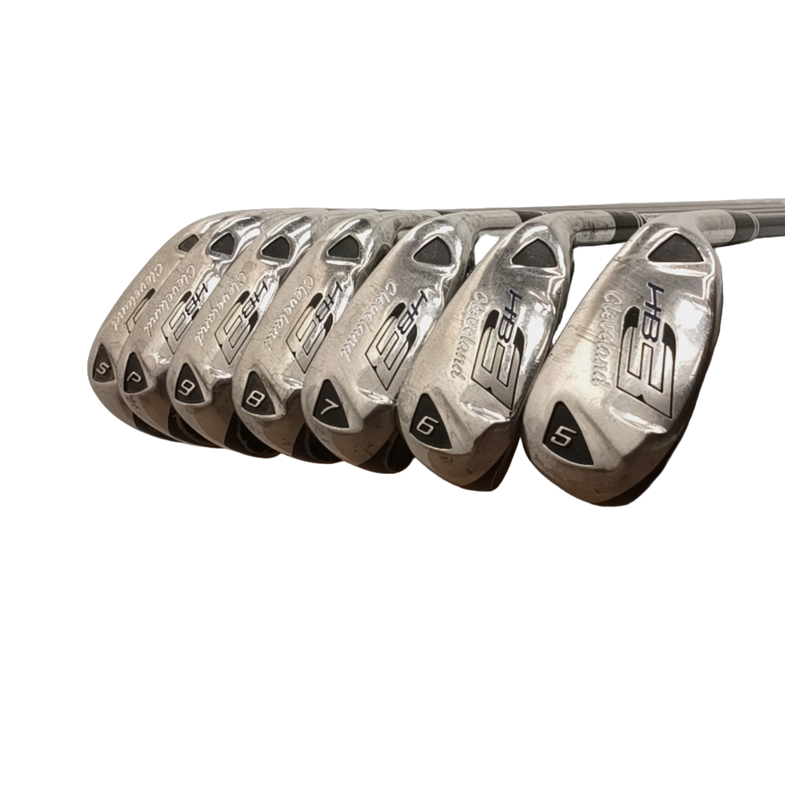Cleveland Launcher HB Eisenset / 5-PW+SW / Flex A-flex / Graphit [model:birefnet-general] [bg:handrolled]