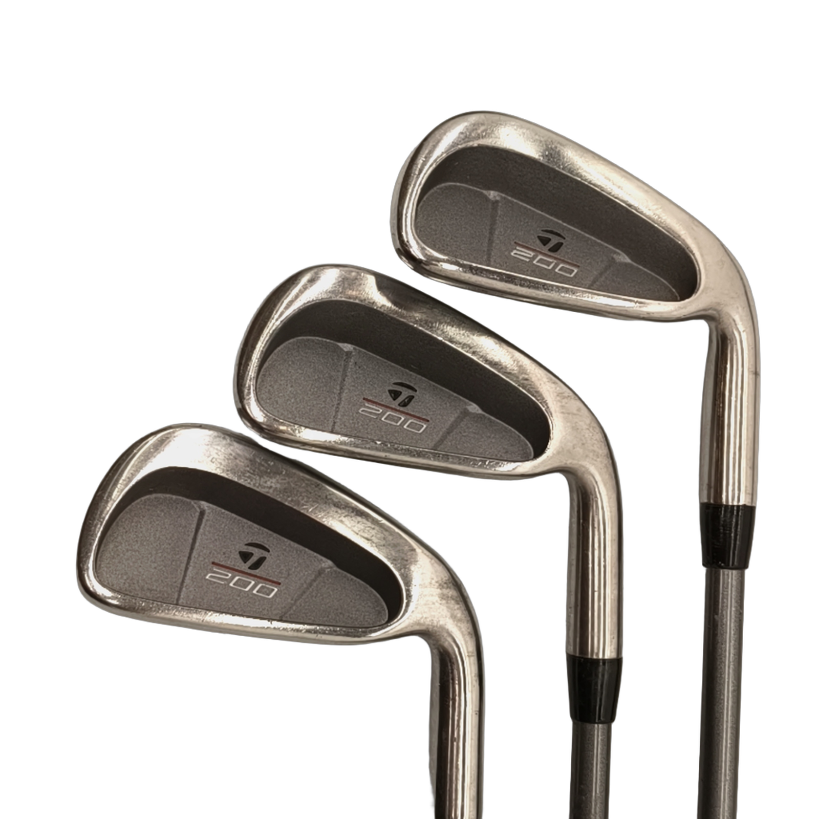 TaylorMade 200 Steel shafts / 5-PW+SW / Flex Regular / Graphite [model:birefnet-general] [bg:handrolled]