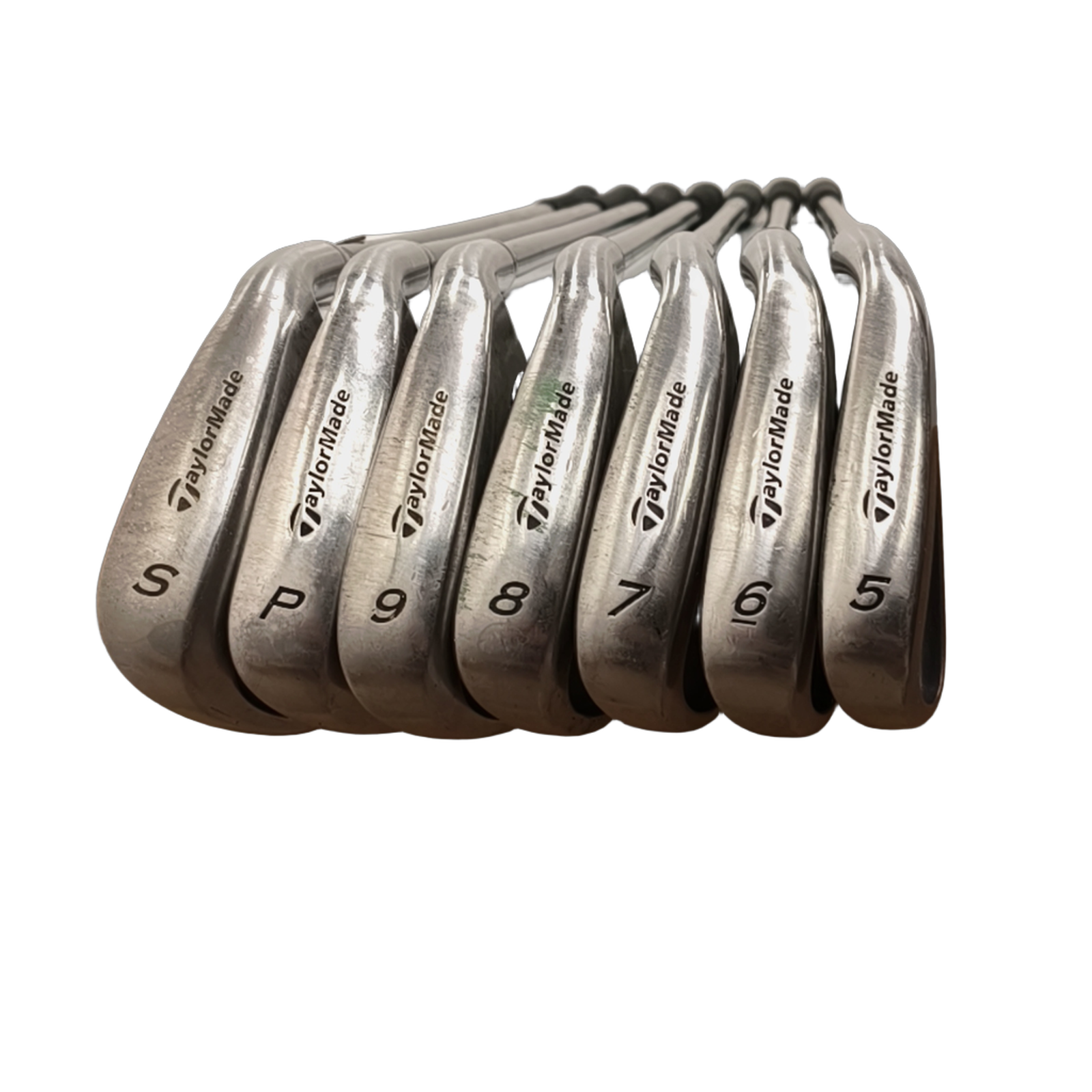 TaylorMade 200 Steel shafts / 5-PW+SW / Flex Regular / Graphite [model:birefnet-general] [bg:handrolled]
