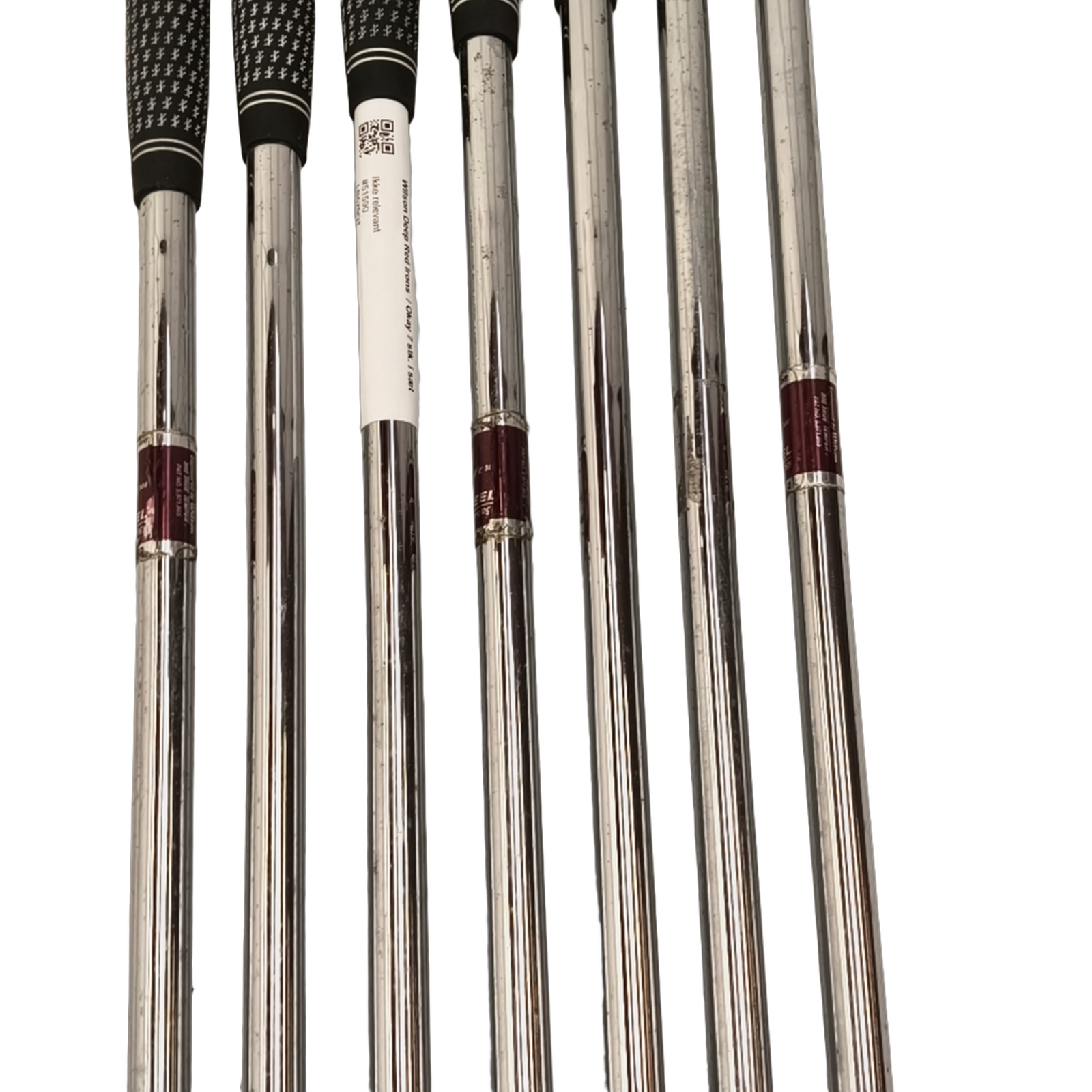Wilson Deep Red Jernsæt / 3-9i / Flex Regular / Stål [model:birefnet-general] [bg:handrolled]