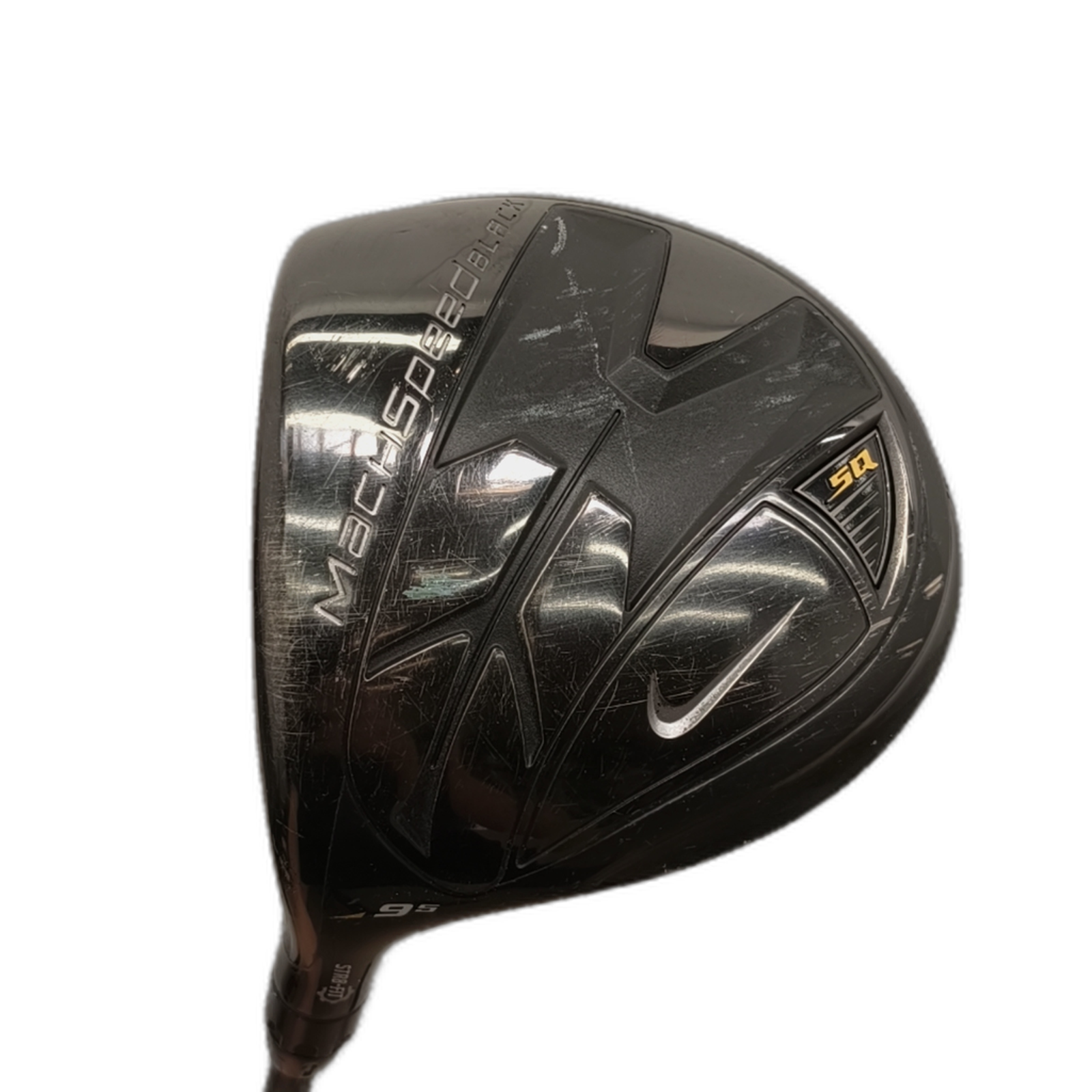 Venstre Nike Mach Speed Black Sq Driver / Flex Stiff / Loft 9.5 [model:silueta] [bg:handrolled]