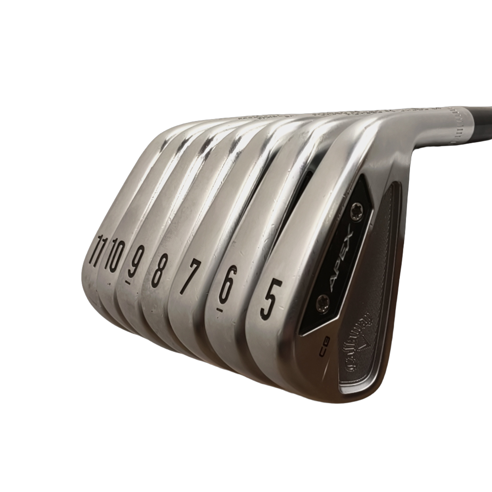 Callaway Apex CB Forged `24 Jernsæt / 5-PW+AW / Flex Regular / Grafit [model:birefnet-general] [bg:handrolled]