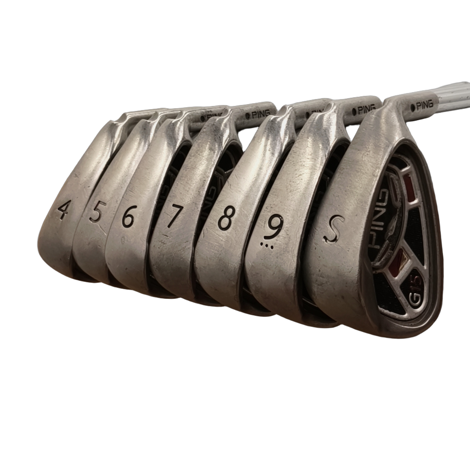 PING G15 Jernsæt / 4-9i+SW / Flex Regular / Stål [model:birefnet-general] [bg:handrolled]