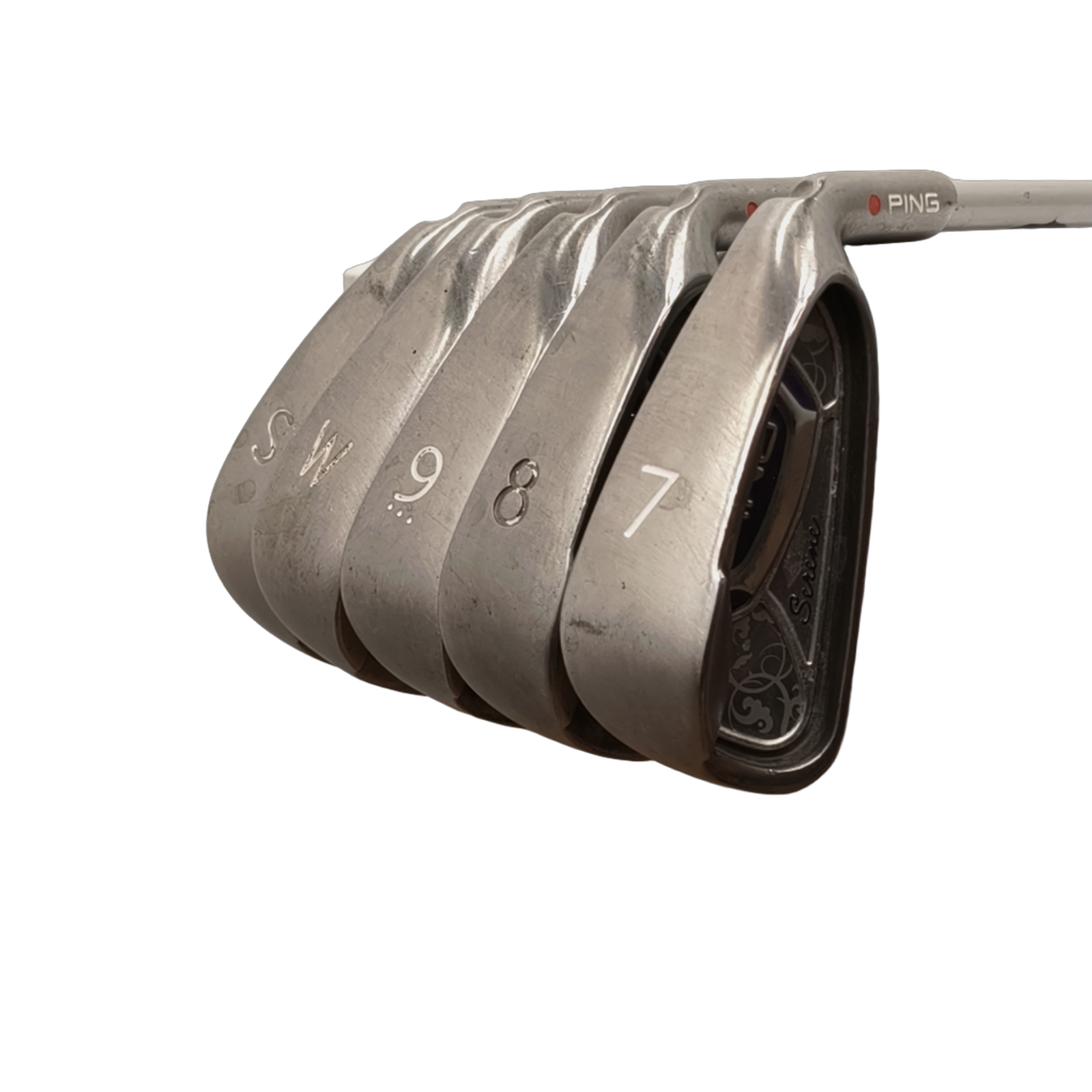 PING Serene Jernsæt / 7-PW+SW / Flex Ladies / Grafit [model:birefnet-general] [bg:handrolled]