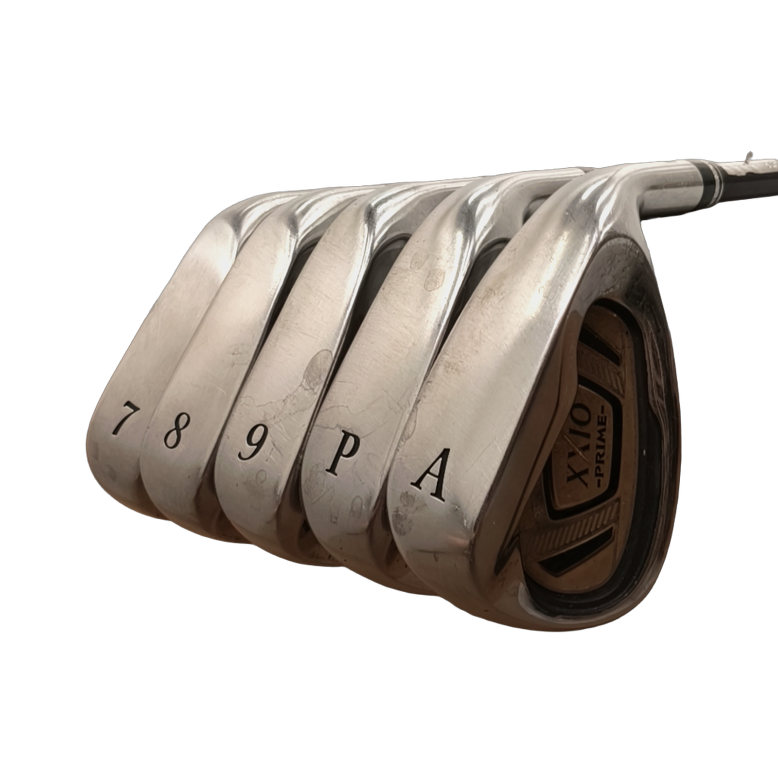 XXIO Prime 10 Jernsæt / 7-PW+AW / Flex Regular / Grafit [model:birefnet-general] [bg:handrolled]