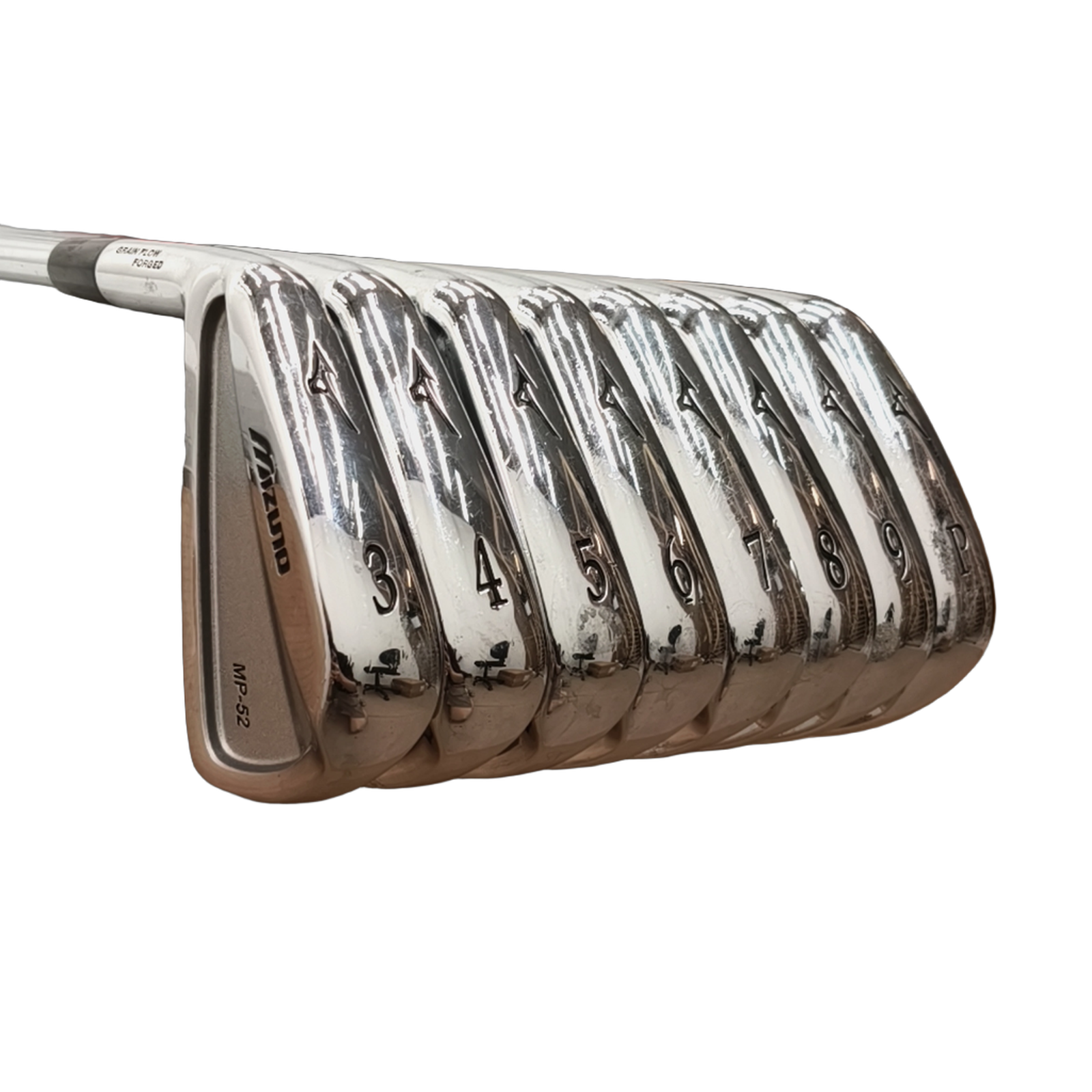 Venstre Mizuno MP-52 Jernsæt / 3-PW / Flex Regular / Stål [model:birefnet-general] [bg:handrolled]