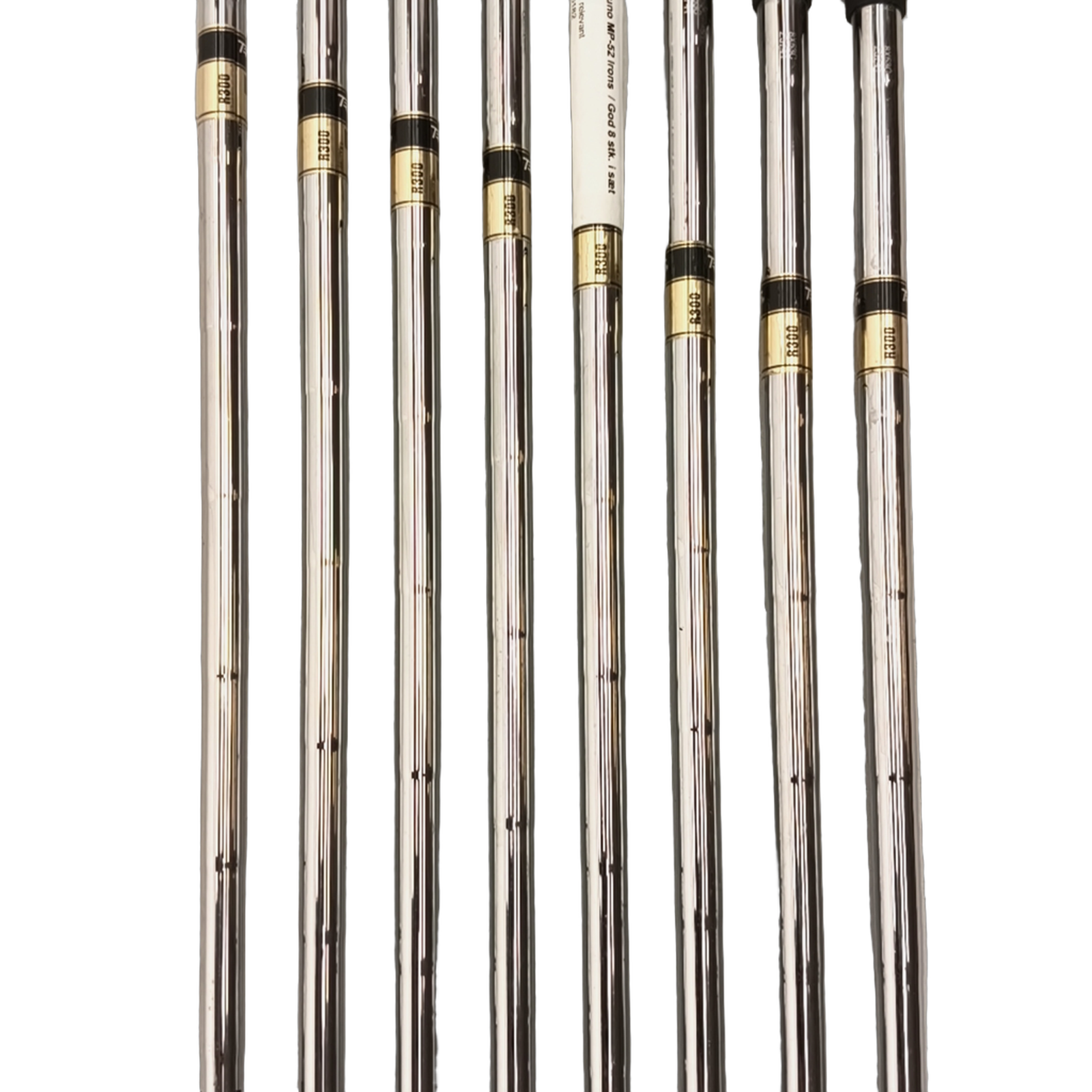 Venstre Mizuno MP-52 Jernsæt / 3-PW / Flex Regular / Stål [model:birefnet-general] [bg:handrolled]