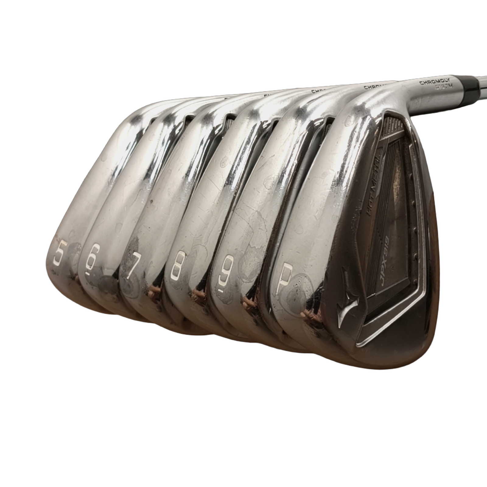 Mizuno JPX 919 Hot Metal Jernsæt / 5-PW / Flex Regular / Stål [model:birefnet-general] [bg:handrolled]