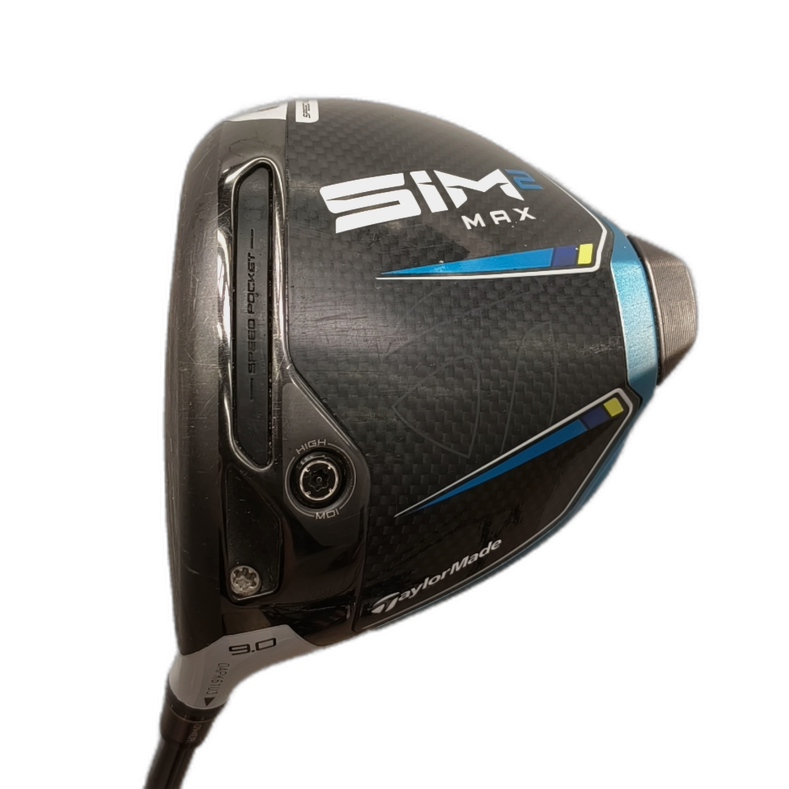 Venstre TaylorMade SIM2 Max Driver / Flex Regular / Loft 9 [model:silueta] [bg:handrolled]