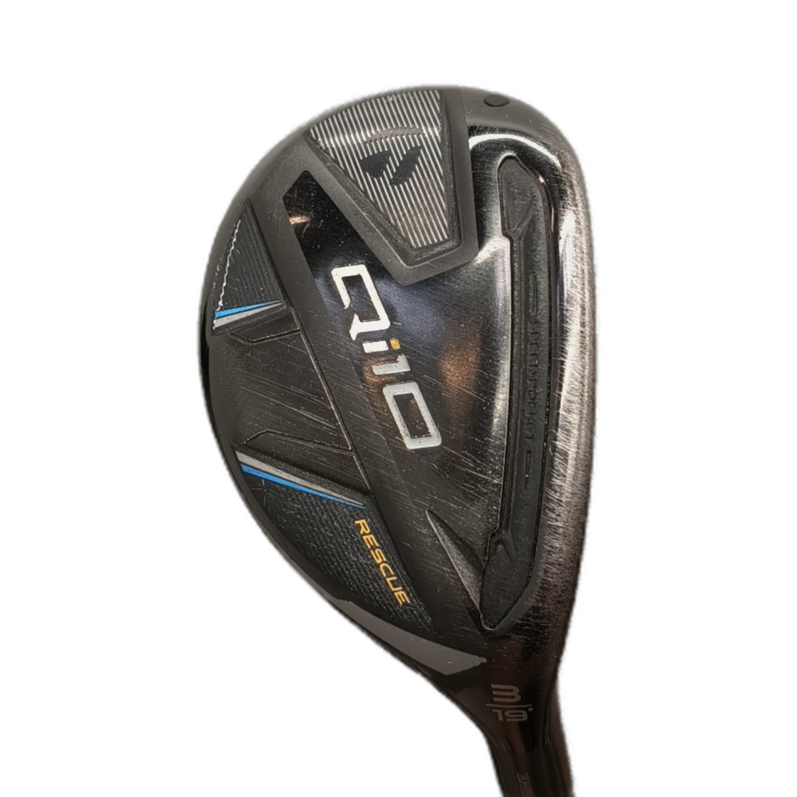 TaylorMade Qi10 Hybrid / Flex Stiff / #3/19 [model:silueta] [bg:handrolled]